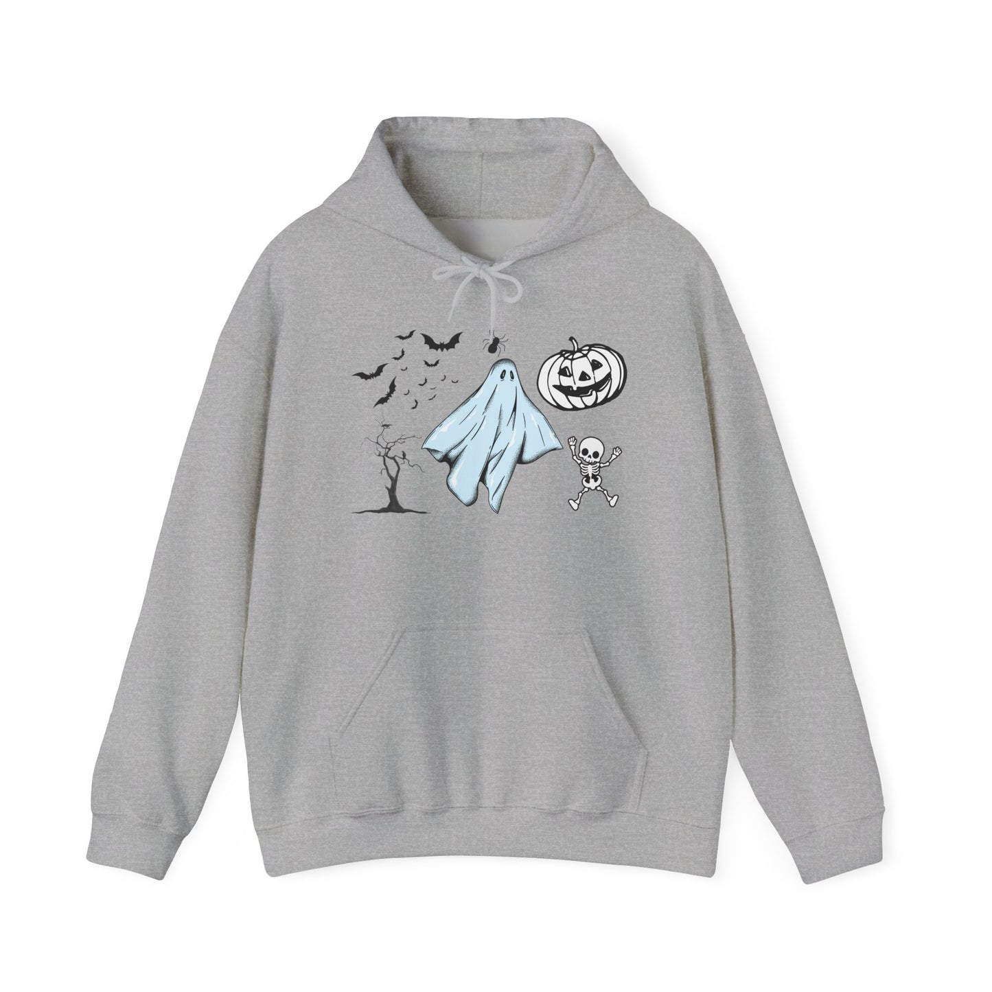 Cartoon Ghost Halloween Hoodie – Fun & Cozy Spooky Sweatshirt for Fall