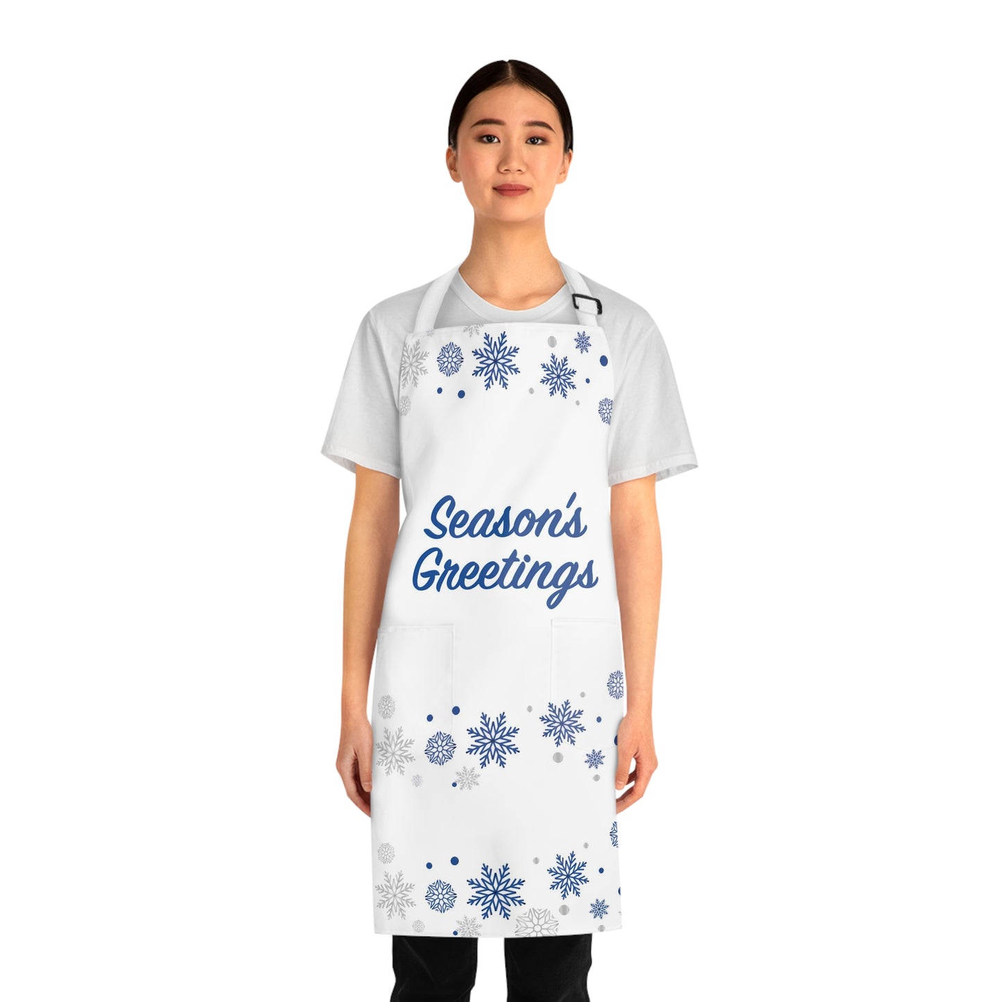 Season's Greetings Christmas Apron for Women and Men