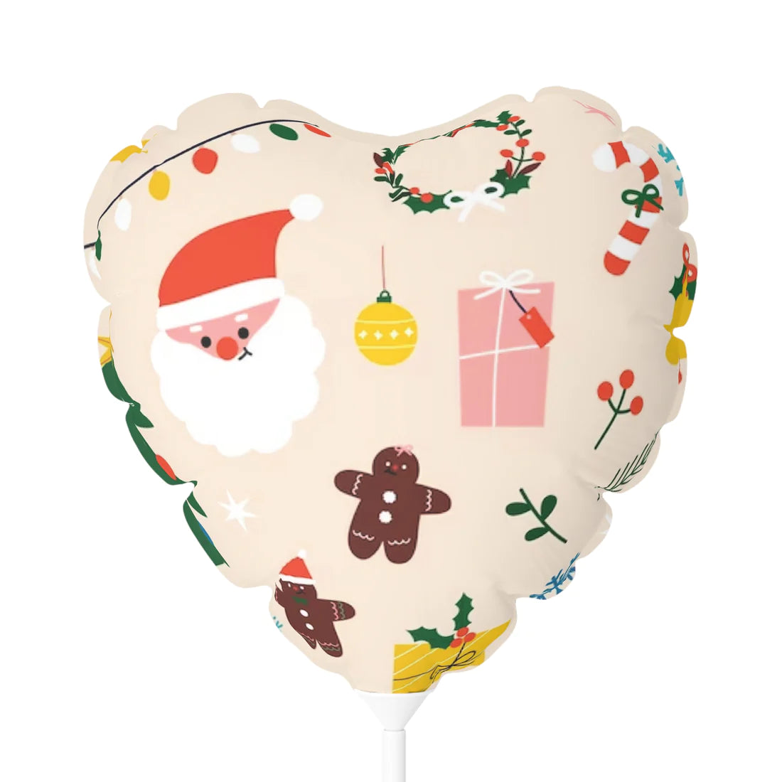 Christmas Balloon (Round and Heart-shaped), 11"