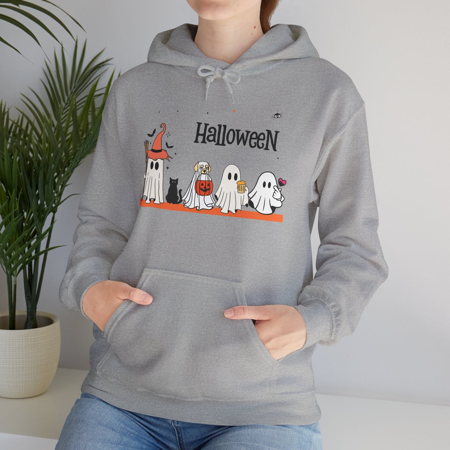 Costumed Cuties” Halloween Hoodie – Ghost Squad in Trick-or-Treat Mode