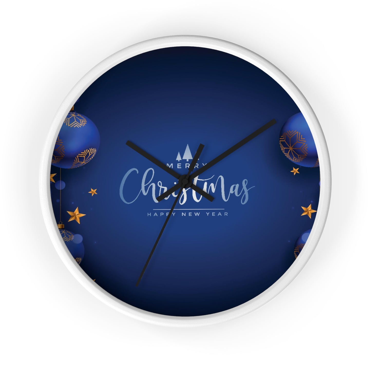 Dark Blue Wall Clock