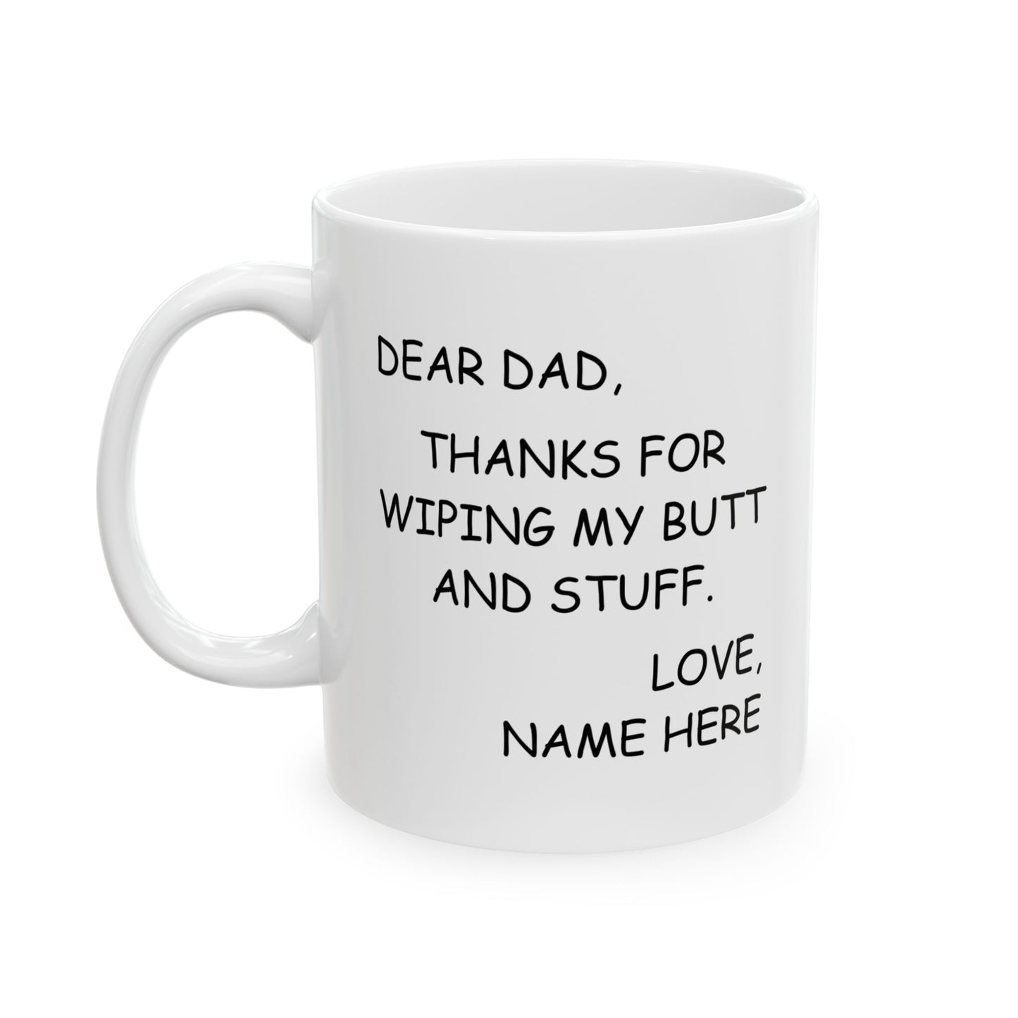 Dad Funny Ceramic Coffee Mug – 11oz Gift from Kids