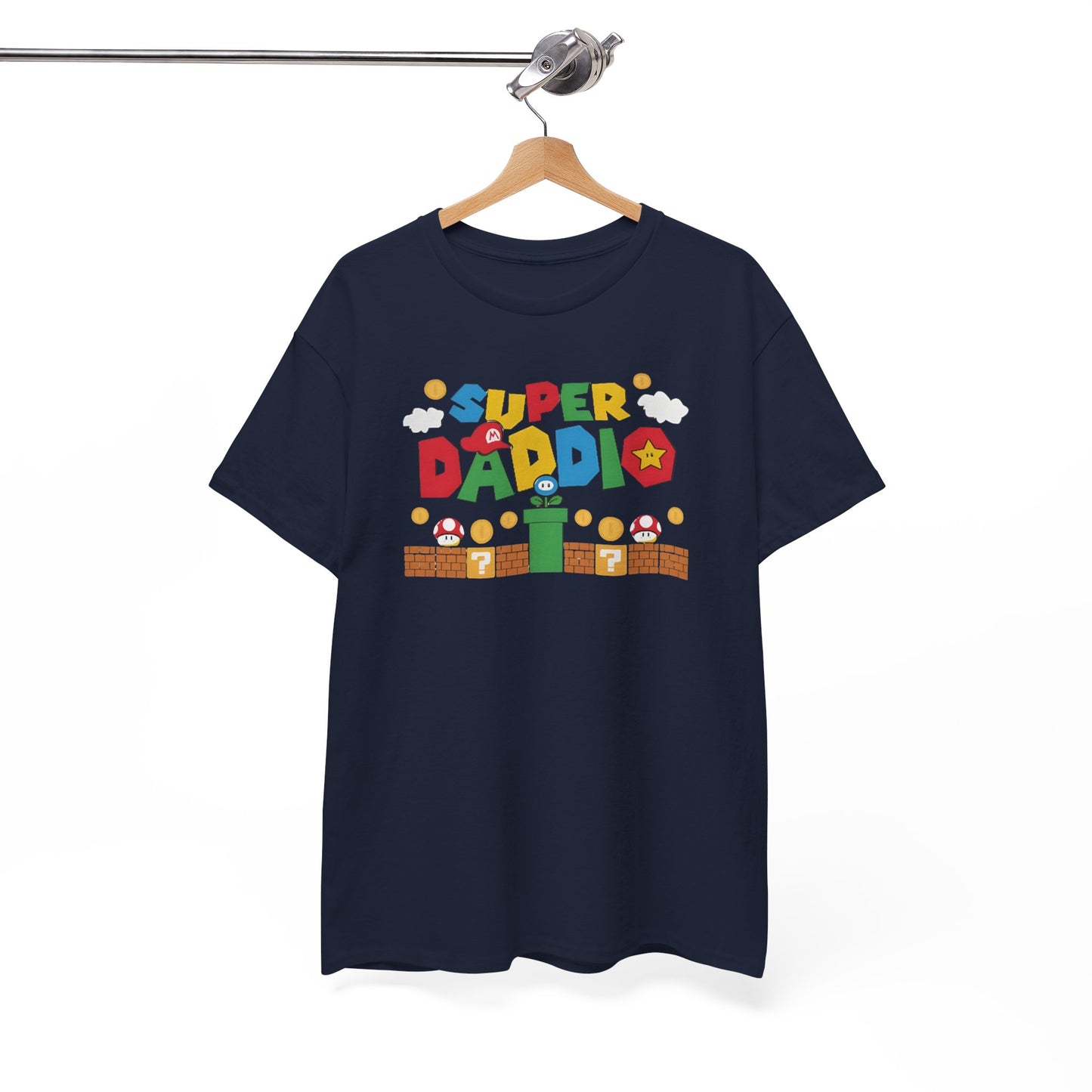 Super Daddio T-Shirt – Funny Retro Gaming Dad Shirt, Father’s Day Gift Tee
