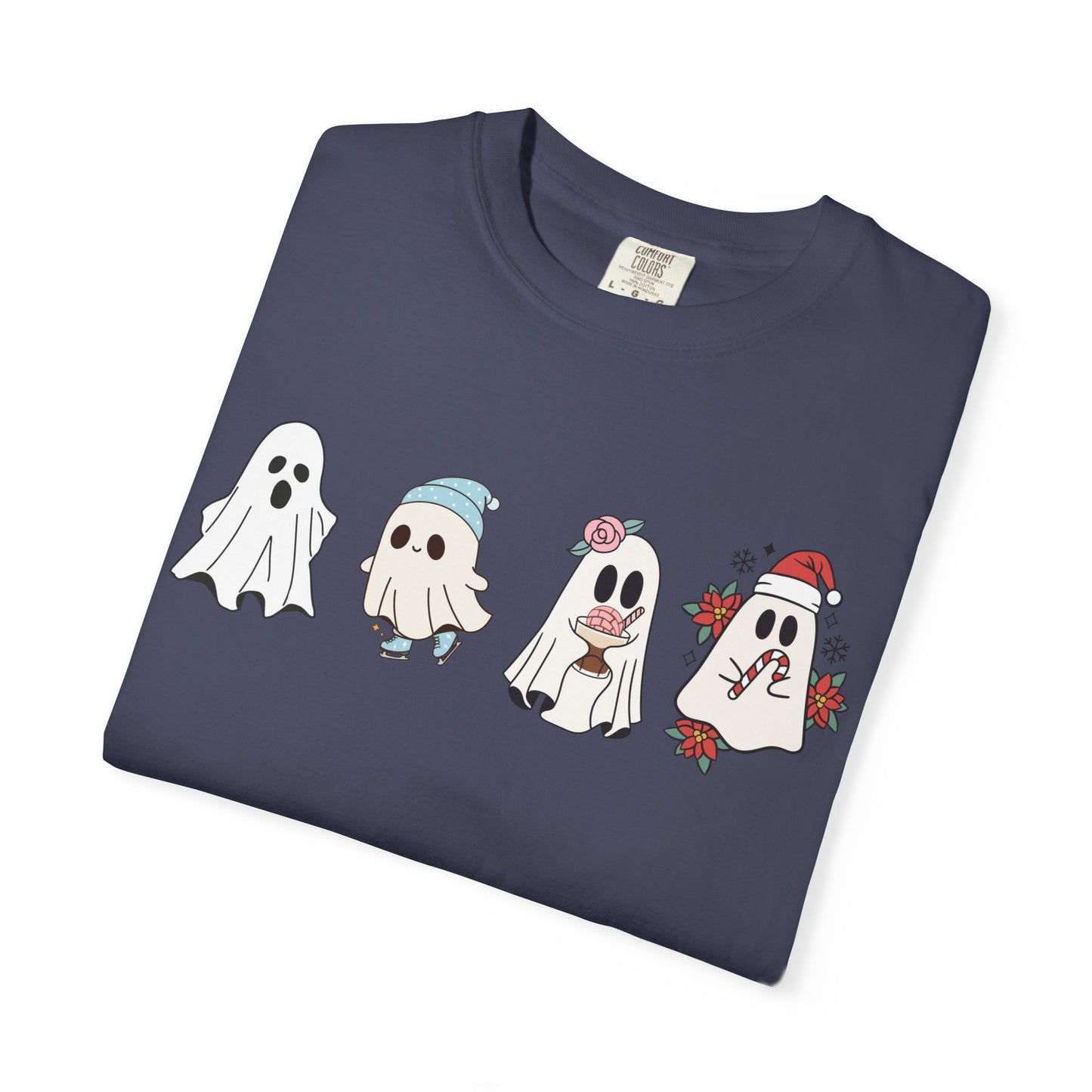 Halloween Ghost Comfort Colors Shirt, Spooky Season Tee, Halloween Cute Women Outfit, Halloween Gift, Halloween Ghost Tshirt