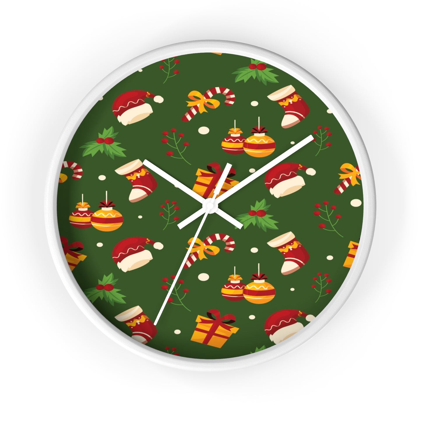 Dark Green Wall Clock