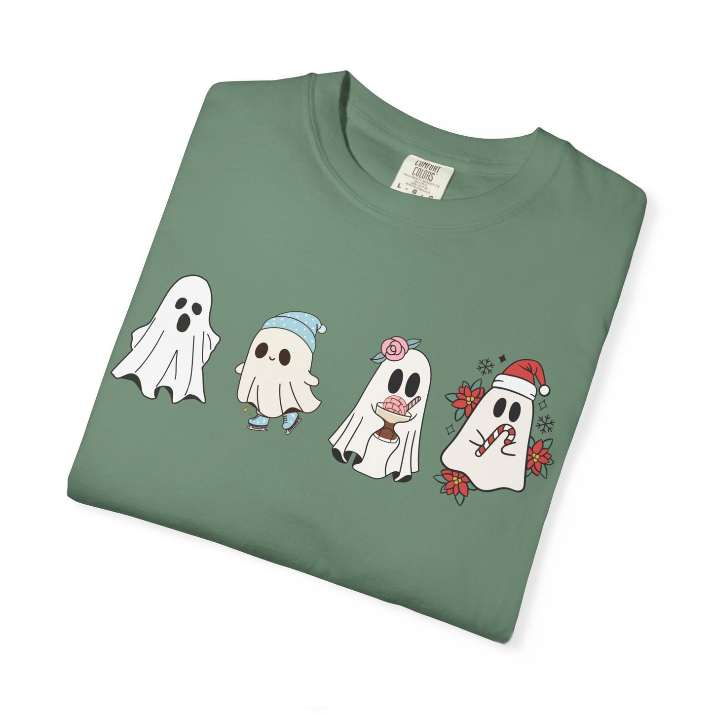 Halloween Ghost Comfort Colors Shirt, Spooky Season Tee, Halloween Cute Women Outfit, Halloween Gift, Halloween Ghost Tshirt