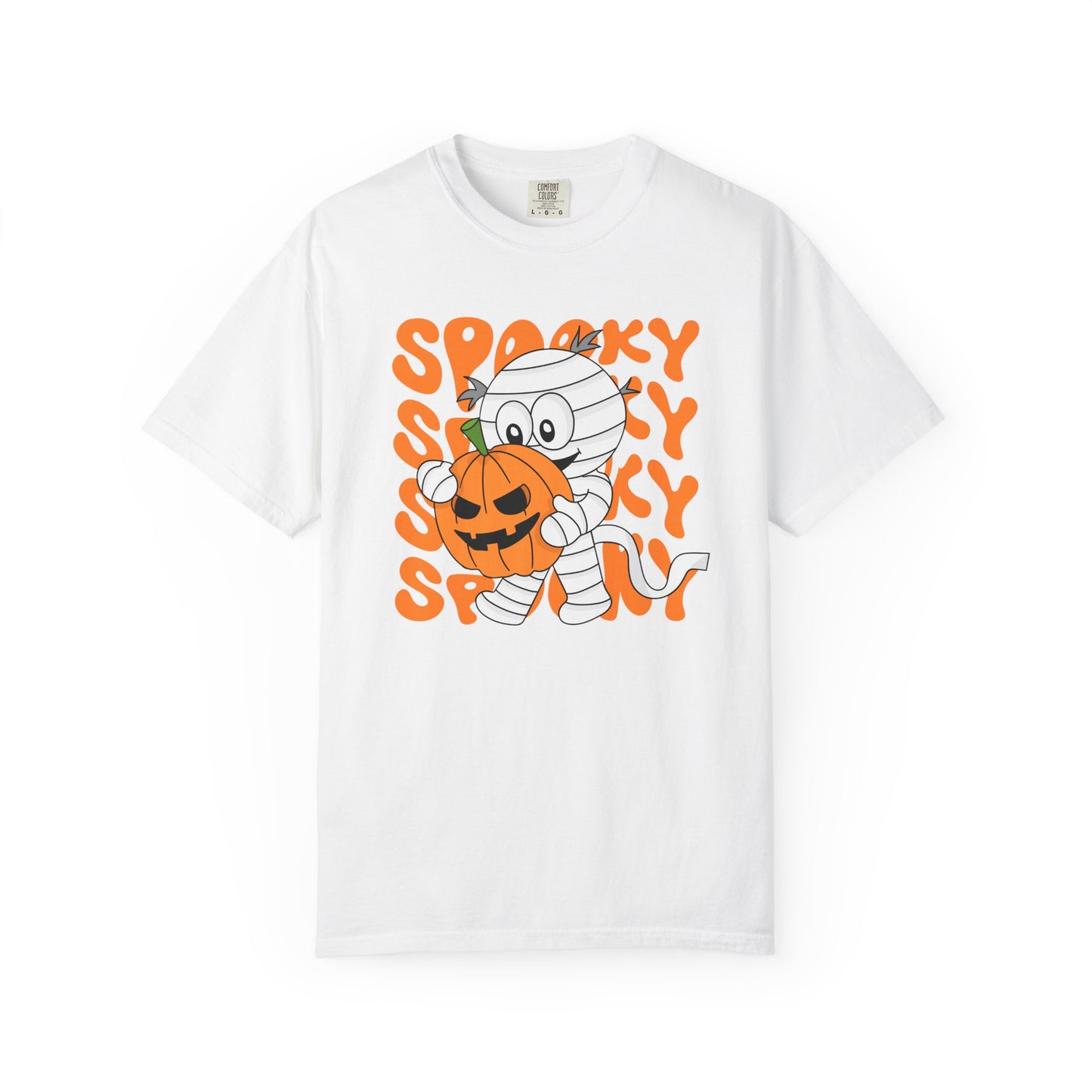 Wrapped & Ready Tee – Mummy Mischief with Pumpkin POP
