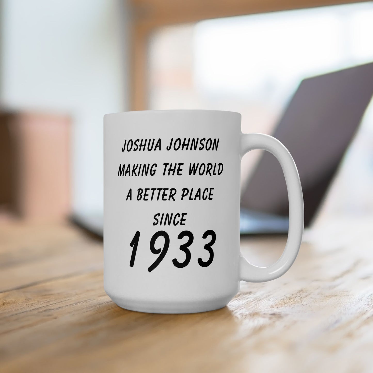 Since 1933 Customise Ceramic Mug 15oz, White