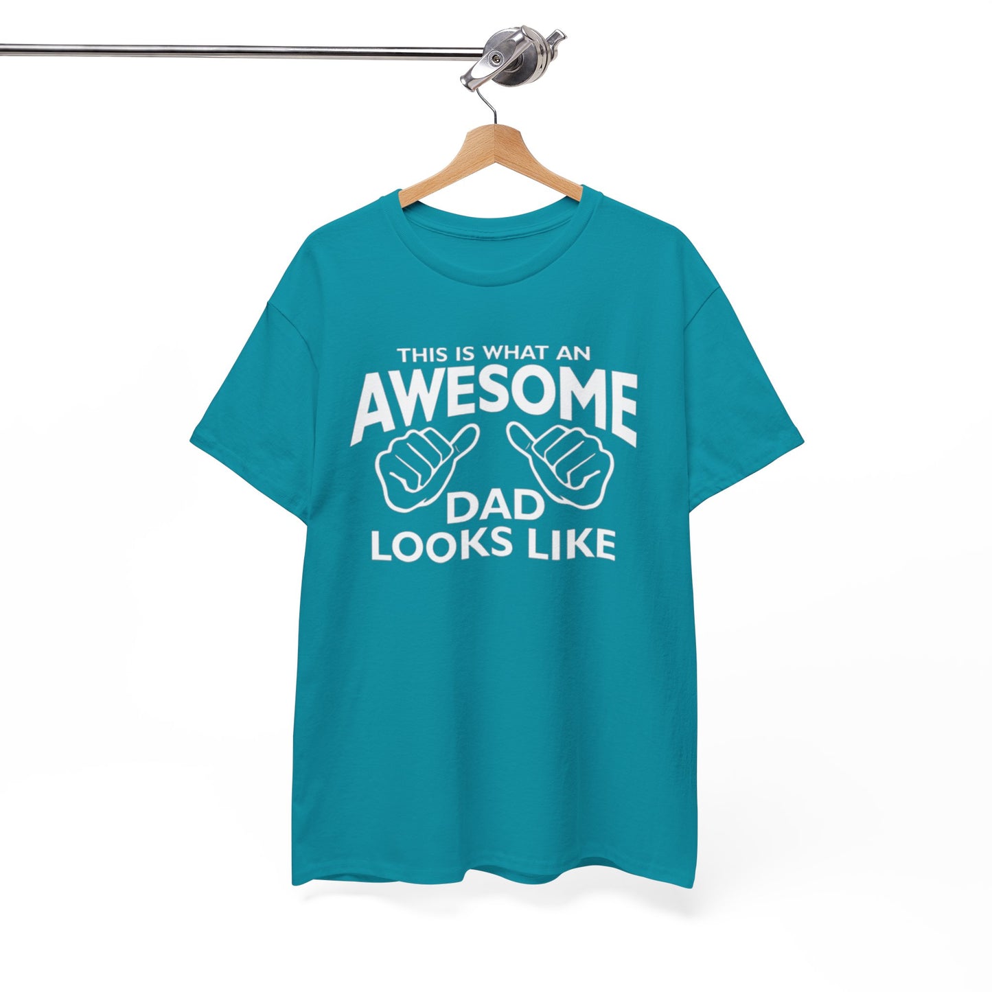 "Awesome Dad” – Father’s Day Gift, Unisex Heavy Cotton Tee