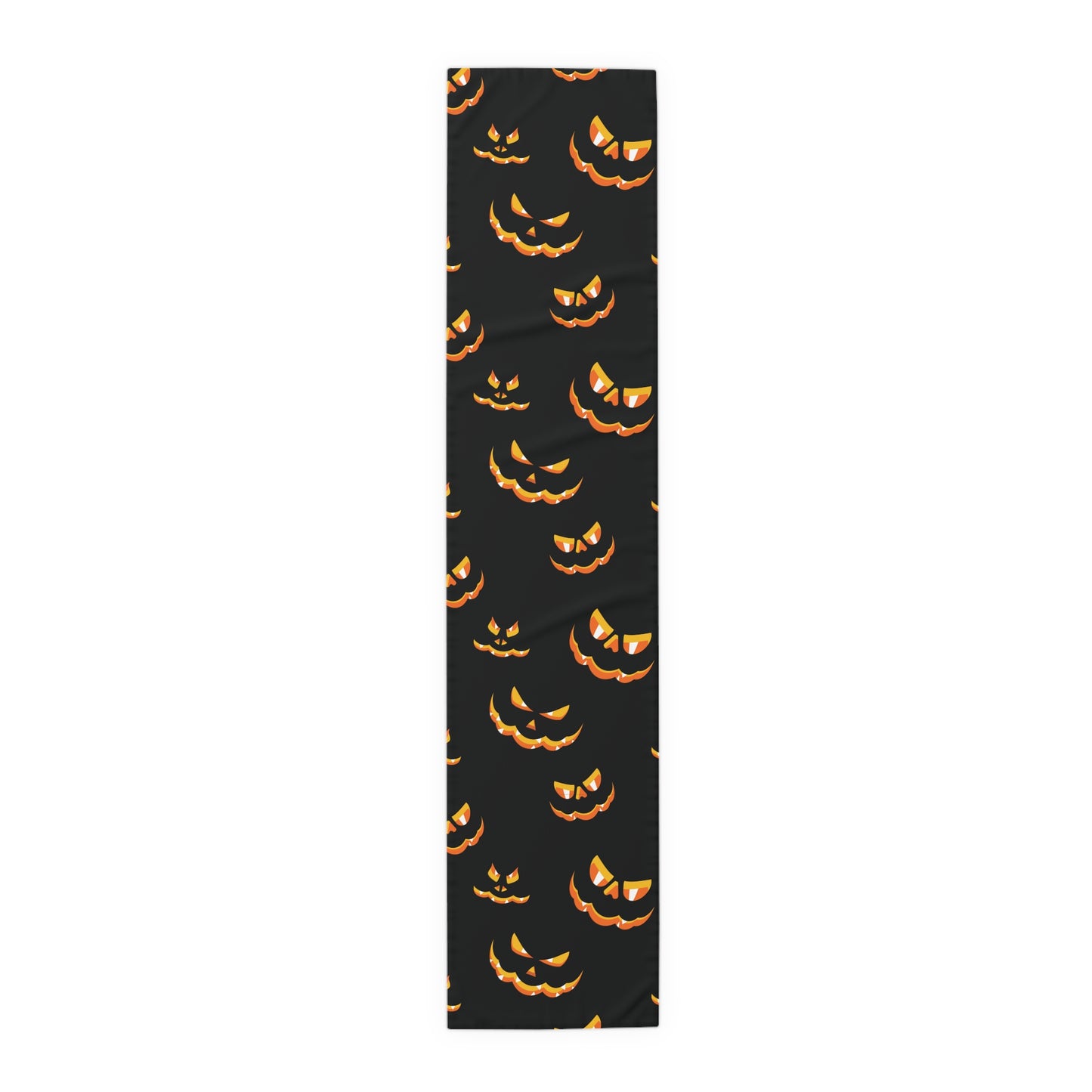Halloween Pumpkin Glow Table Runner – Spooky Festive Dining Decor