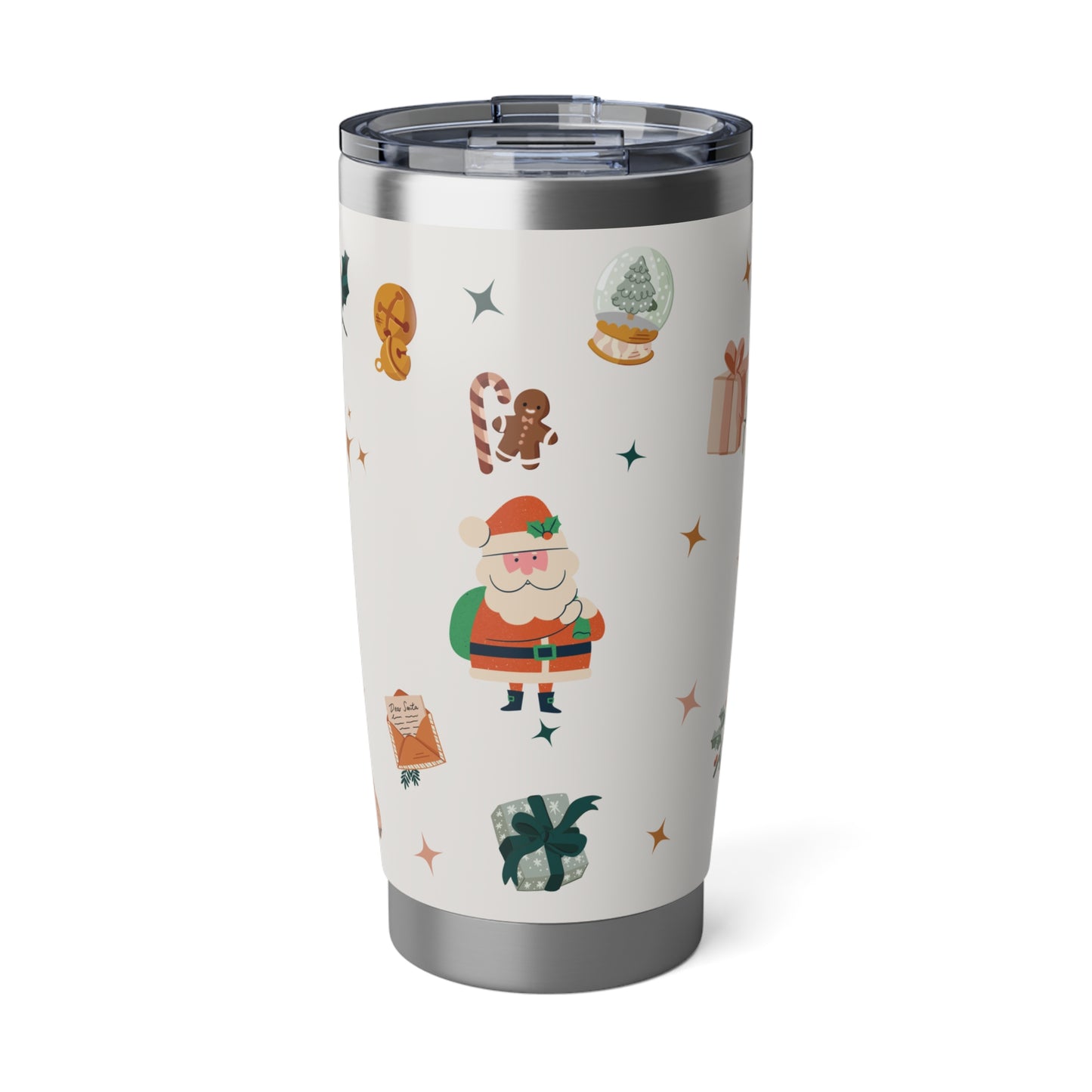 Christmas Santa Claus 20oz Tumbler, Santa Christmas Tumbler, Christmas Family Trip Tumbler, Stainless Steel Tumbler