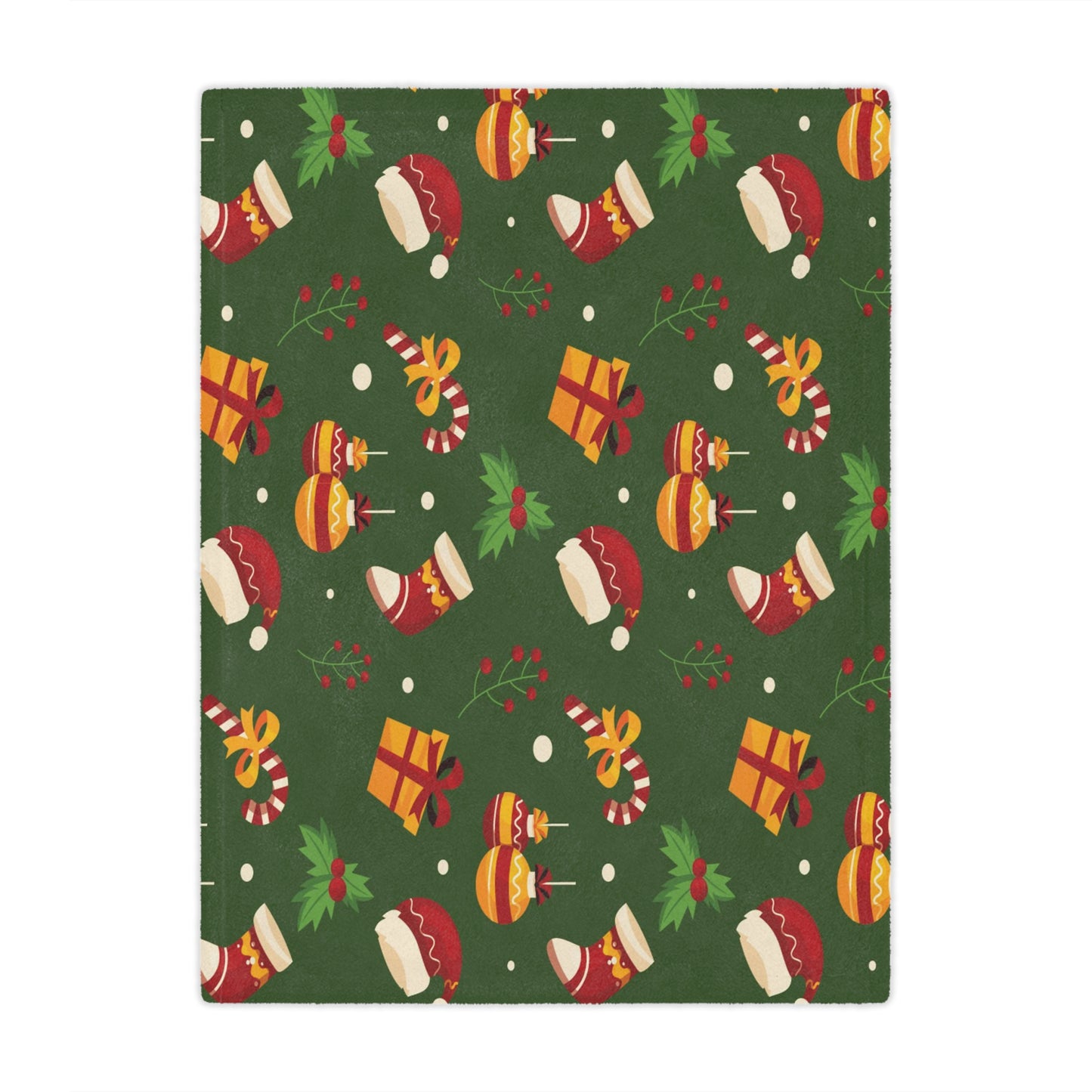Dark Blue Christmas Minky Blanket