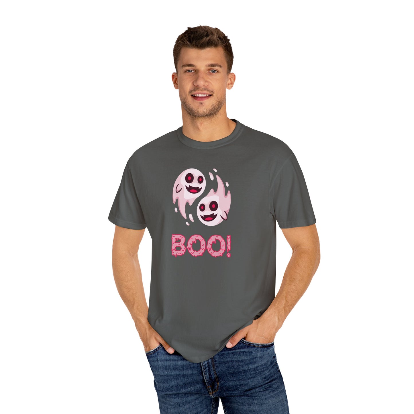 BOO! Double Ghost Tee – Pink Eyed Fright Delight tshirt