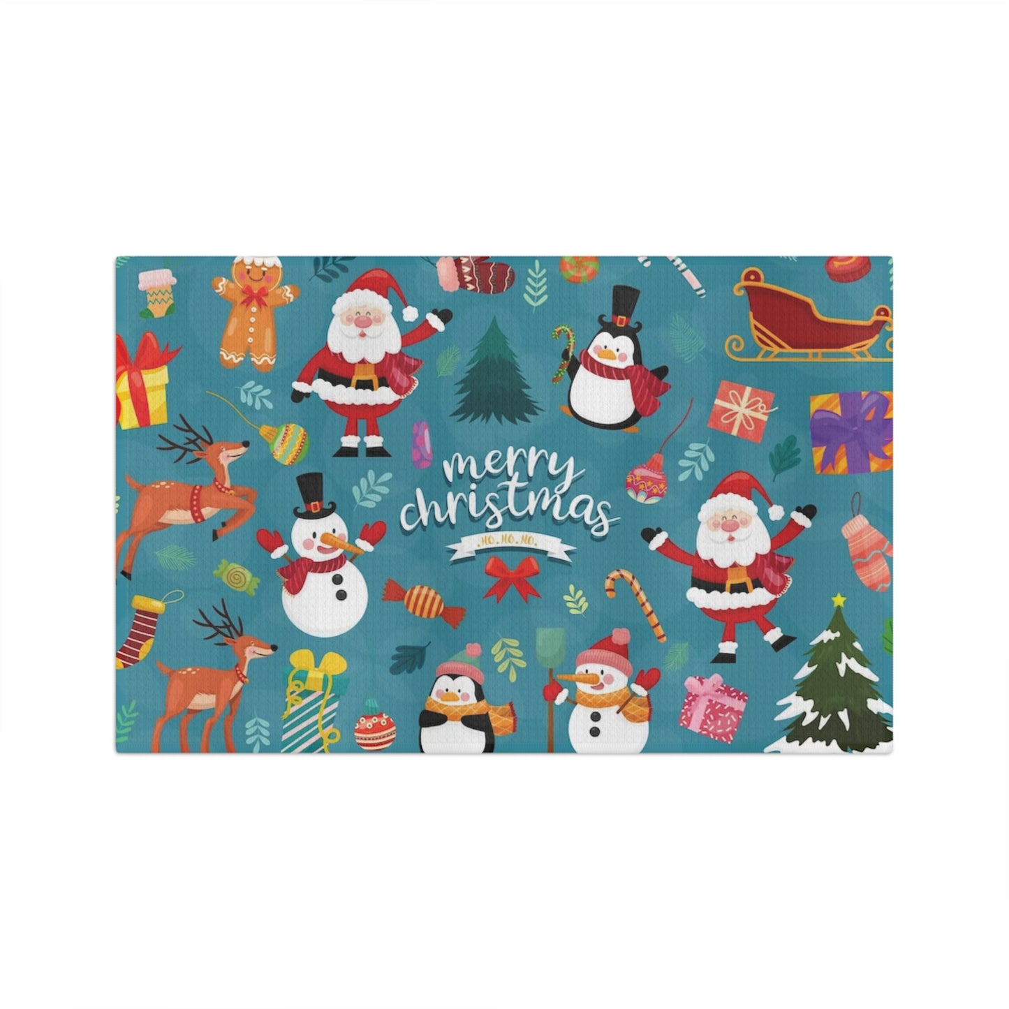 Christmas Soft Kitchen Tea Towel – Durable Microfiber Holiday Dish Cloth