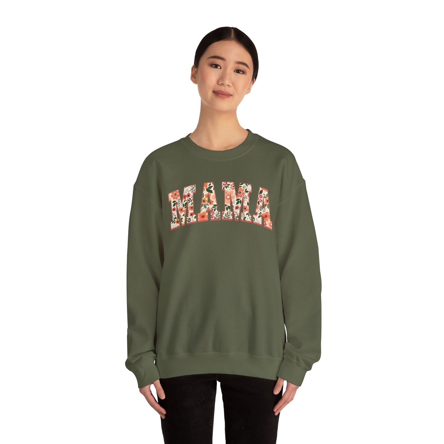 Mama Floral Crewneck Sweatshirt – Cozy Mother’s Day Pullover