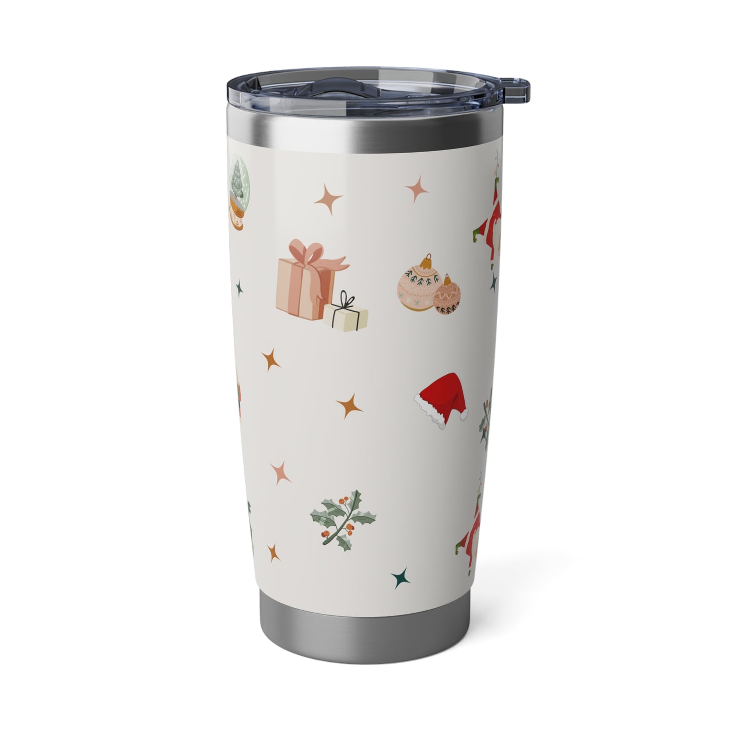 Christmas Santa Claus 20oz Tumbler, Santa Christmas Tumbler, Christmas Family Trip Tumbler, Stainless Steel Tumbler