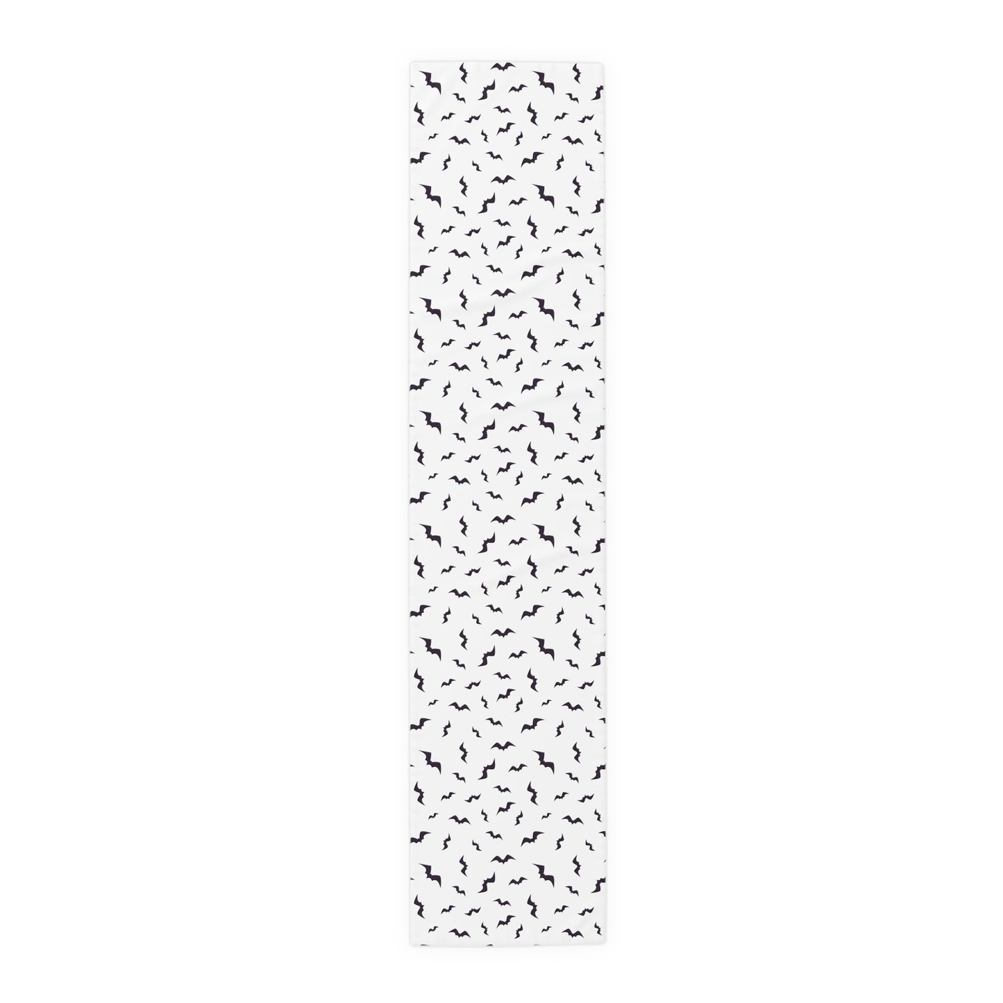 Black Bat Table Runner – Elegant Spooky-Chic Halloween Dining Decor