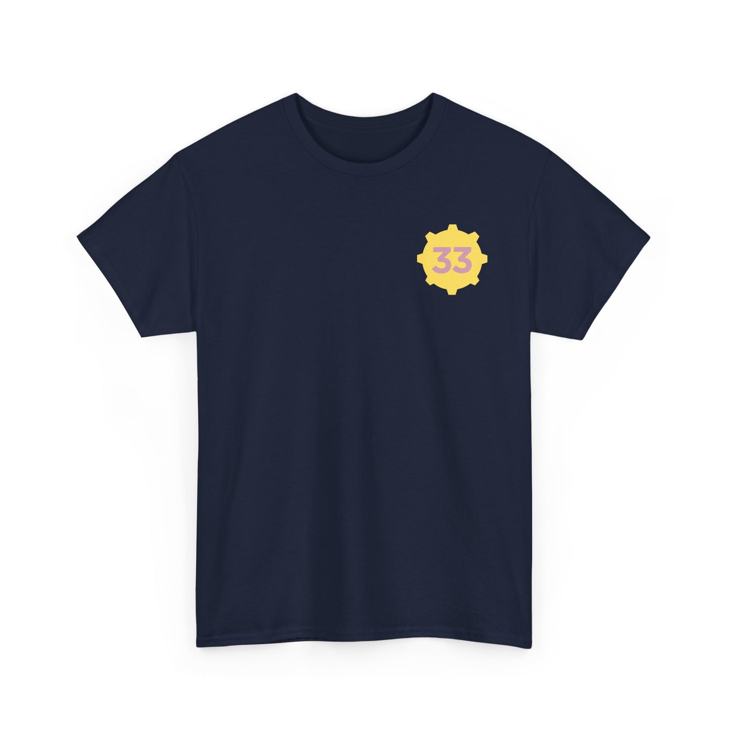 Black T-Shirt with Yellow Emblem Front & Number Back – Custom Team Sports Tee