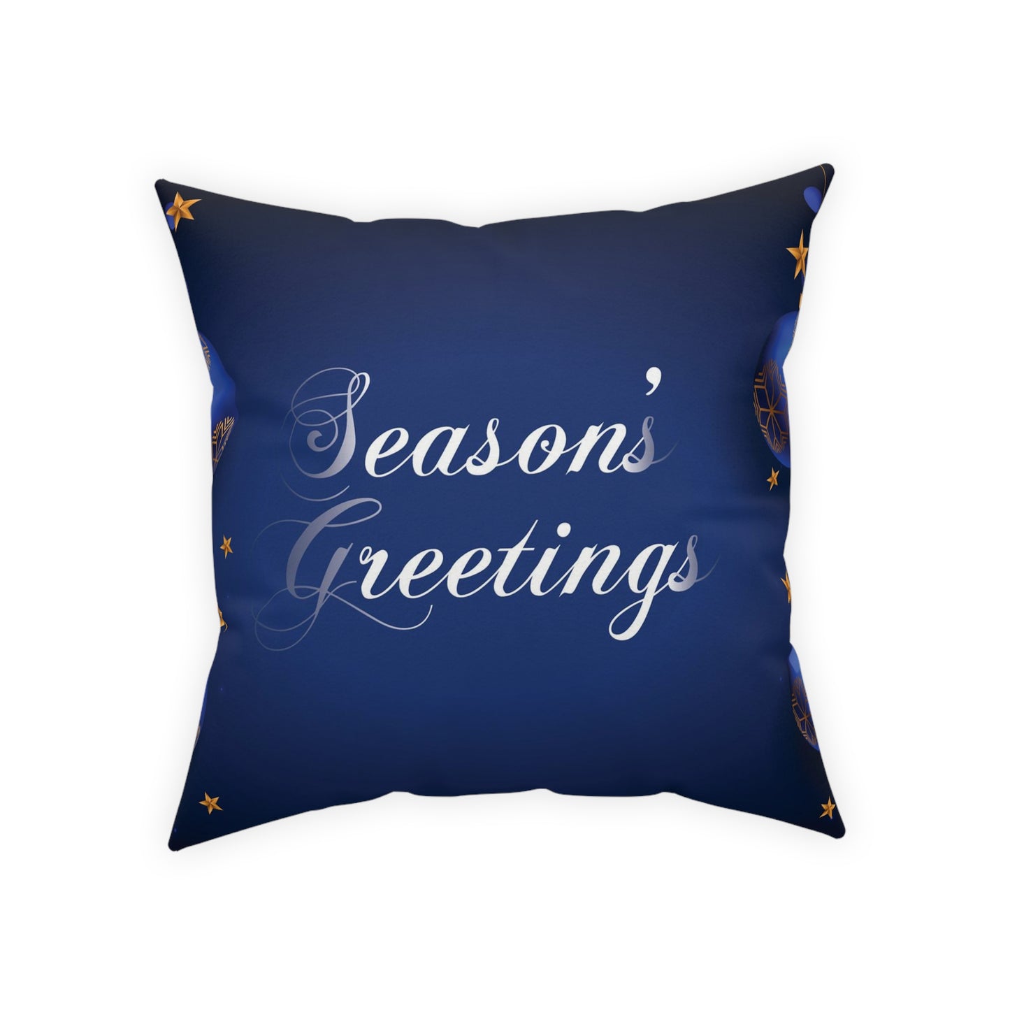 Hoilday Broadcloth Pillow, Dark Blue
