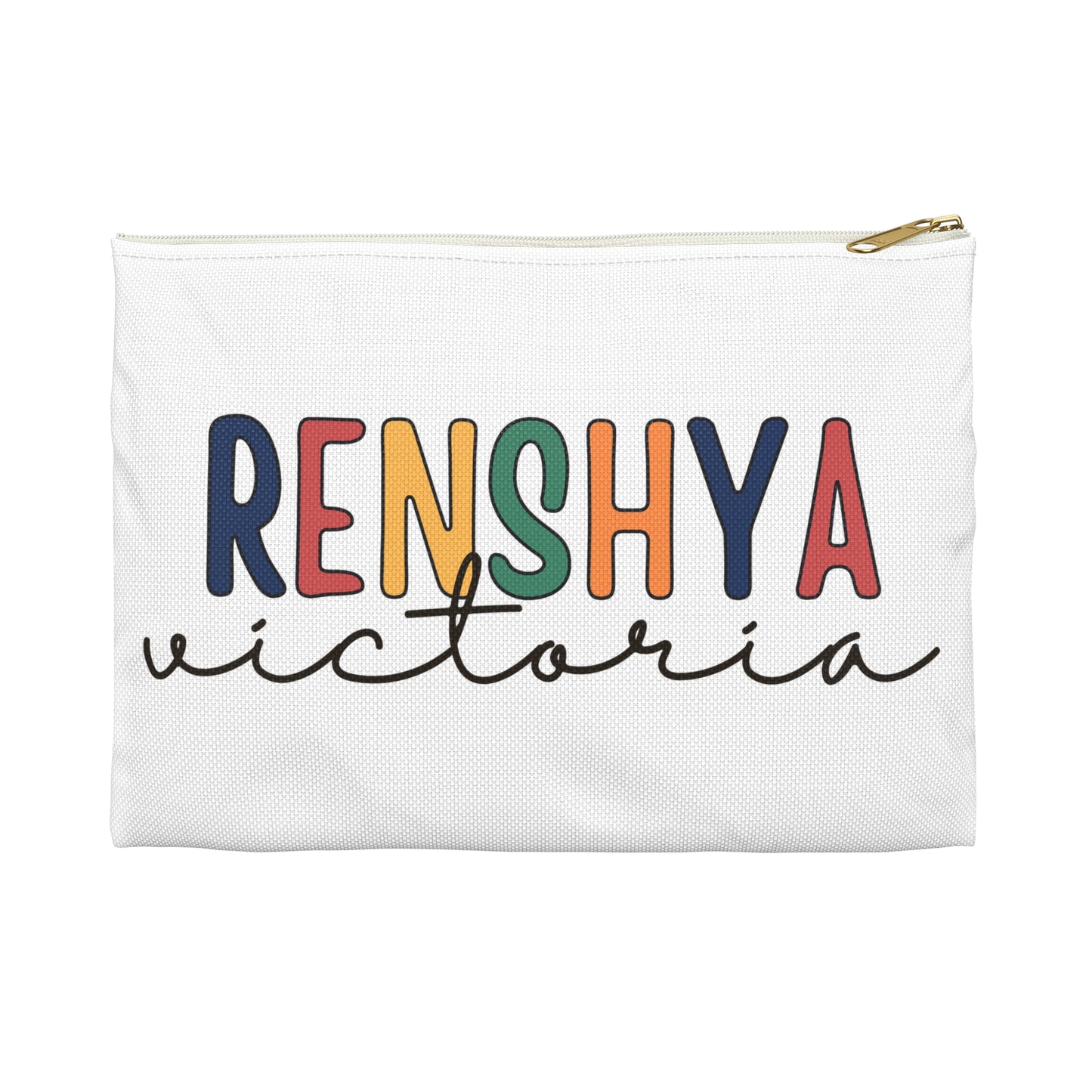 Birthday Gift for kids, Custom Name Pencil Case ,Canvas Birthday Pouch, Children & Preschool Accessories, Zipper Pouch