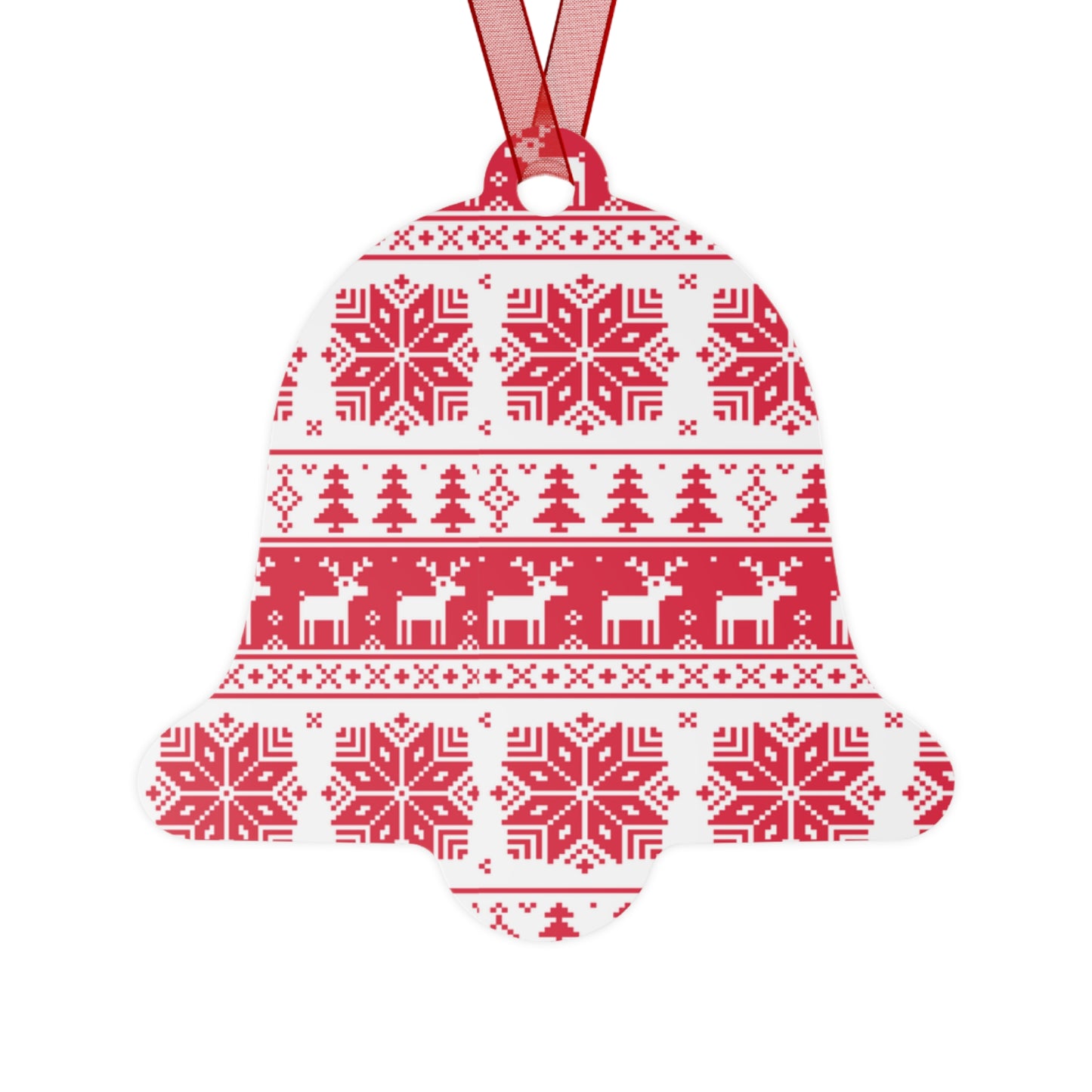Durable Christmas Metal Ornaments with Glossy Double-Sided Print