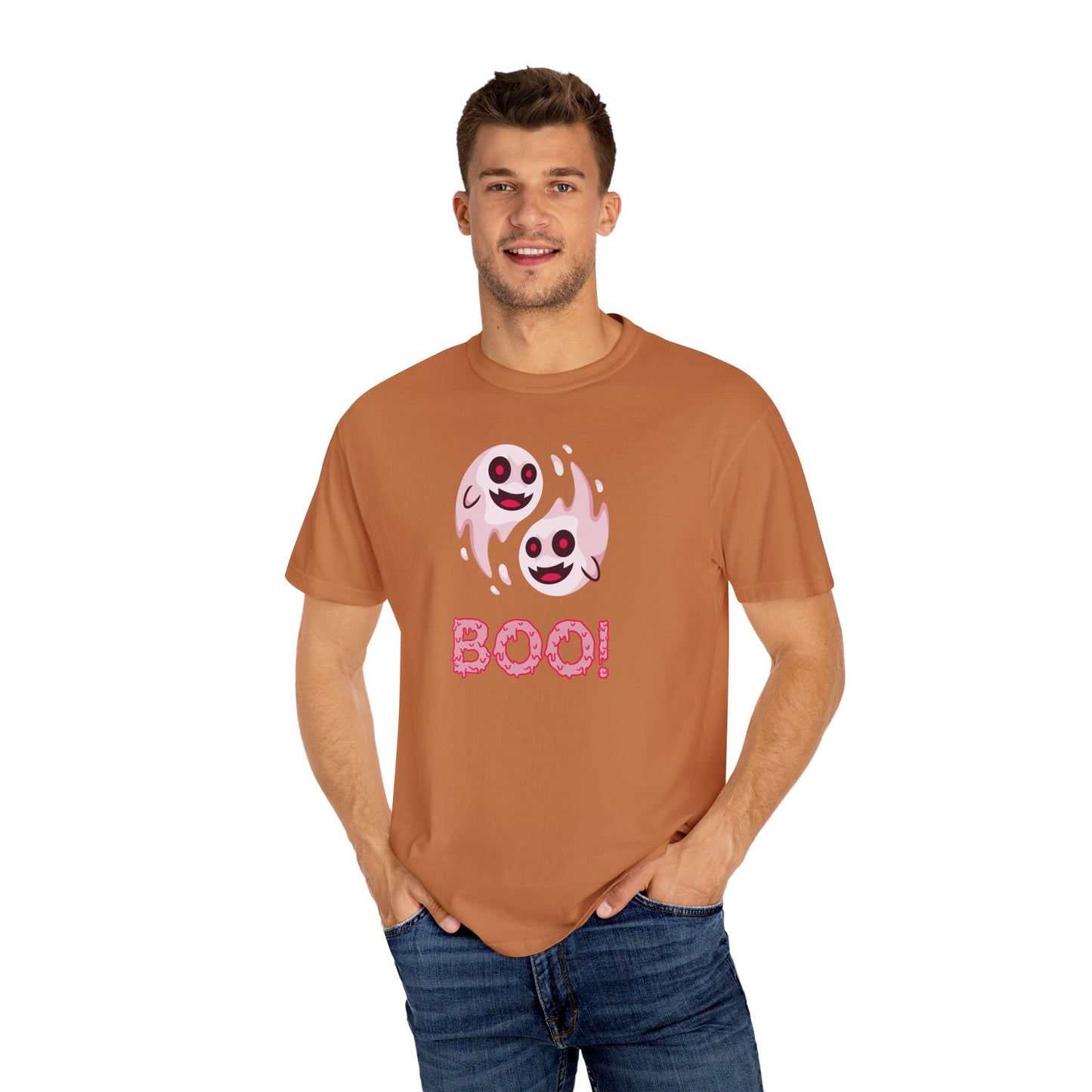 BOO! Double Ghost Tee – Pink Eyed Fright Delight tshirt