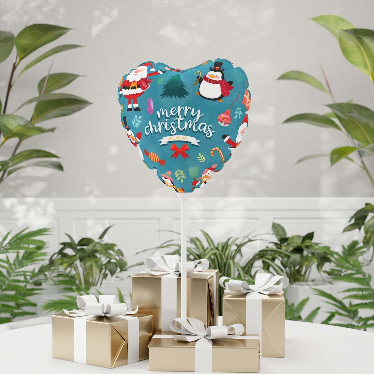 Christmas Balloon (Round and Heart-shaped), 11"