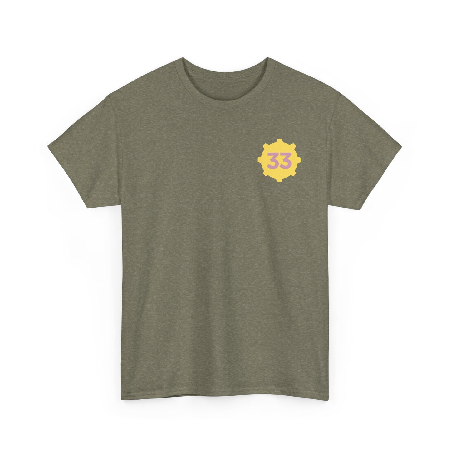 Black T-Shirt with Yellow Emblem Front & Number Back – Custom Team Sports Tee