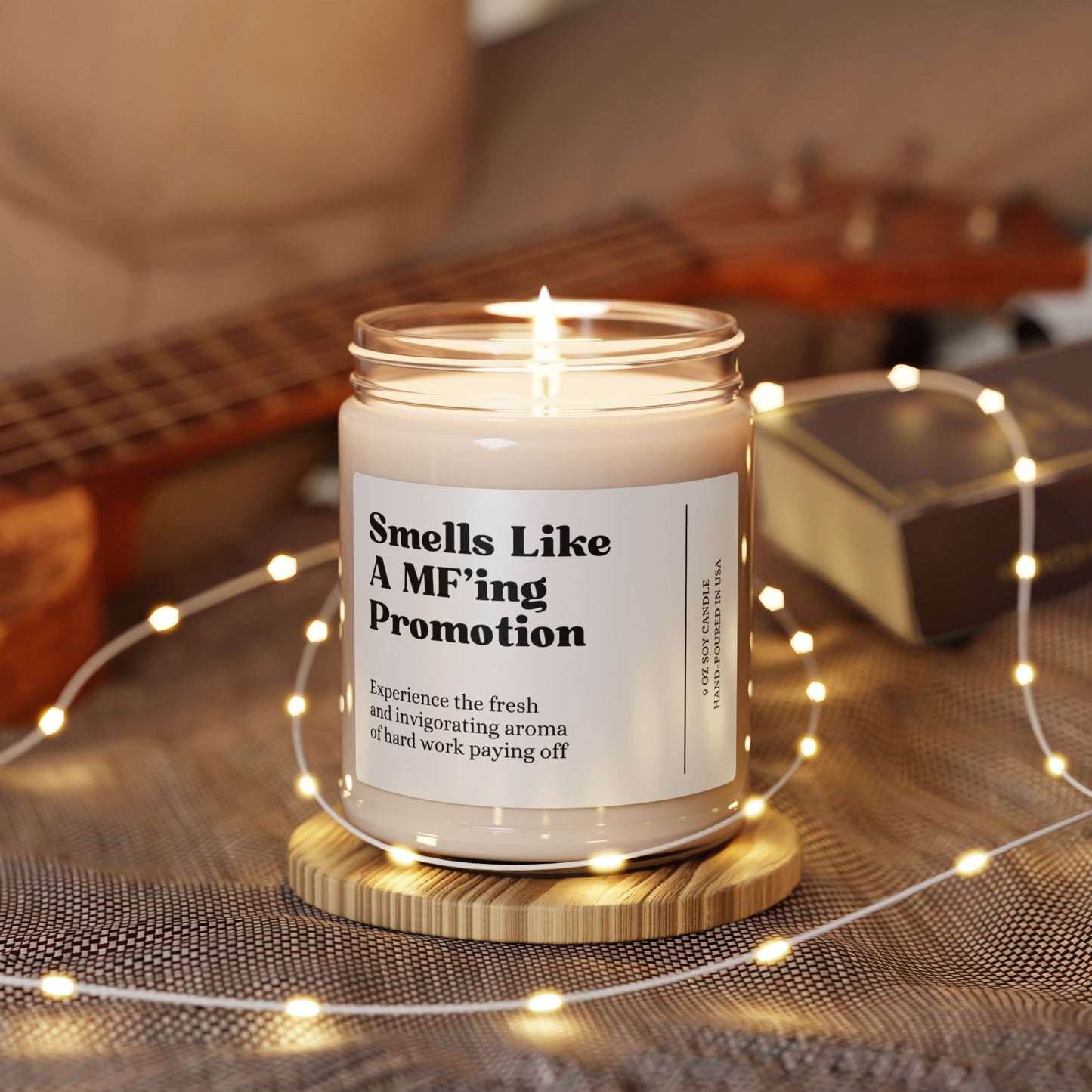 Smells Like a MF’ing Promotion 9oz Scented Soy Candle – Funny Work Gift