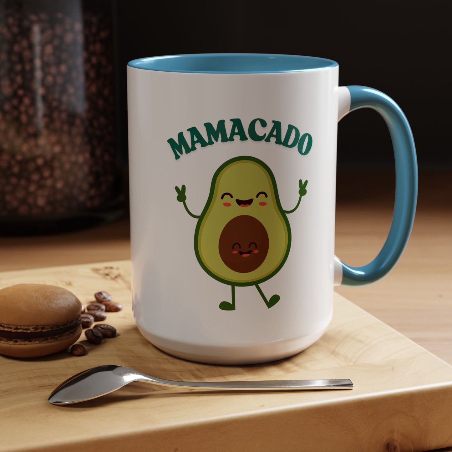 Mamacado Funny Avocado Mug – Cute New Mom Gift, Baby Announcement, Mother's Day Present, New Mama Reveal Cup