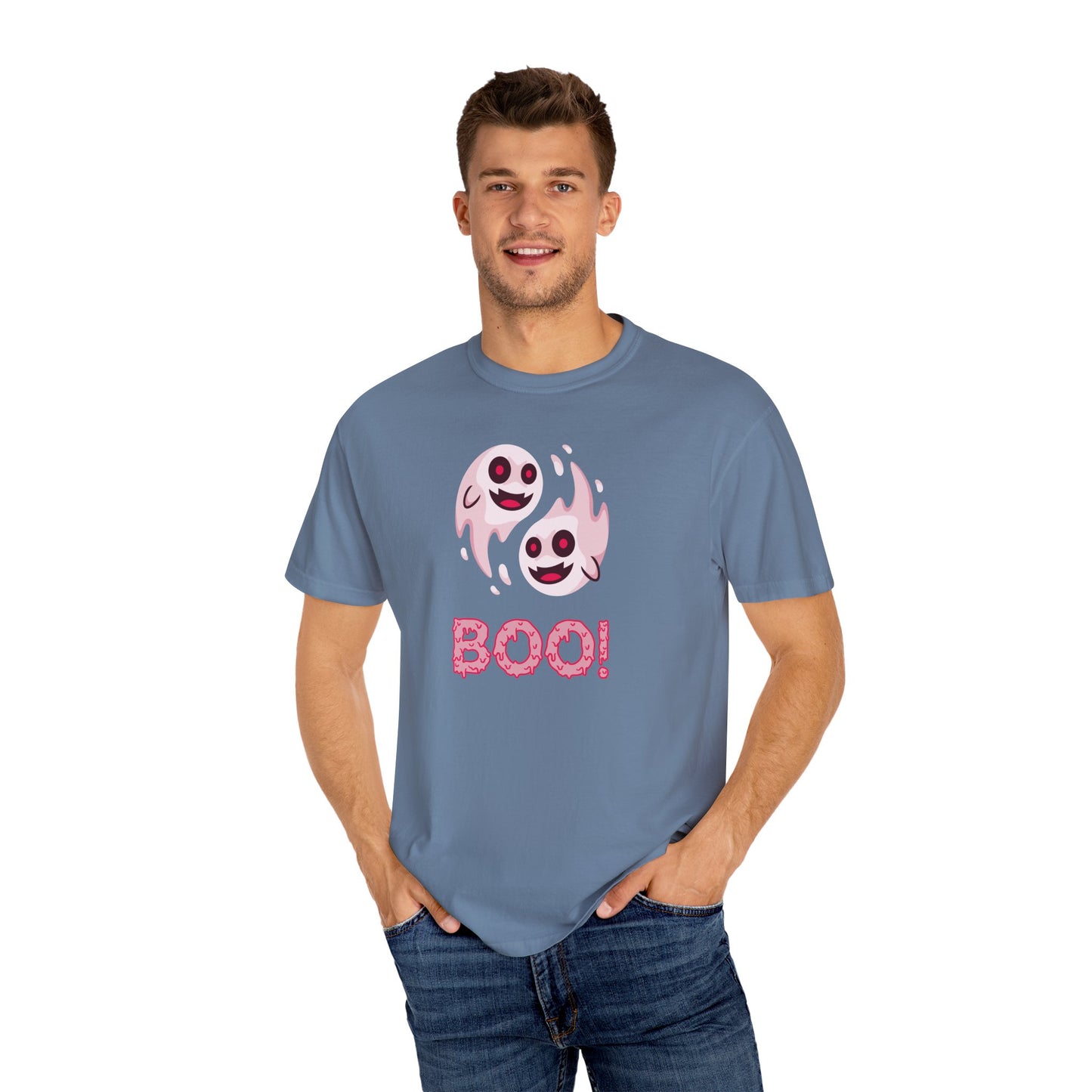 BOO! Double Ghost Tee – Pink Eyed Fright Delight tshirt