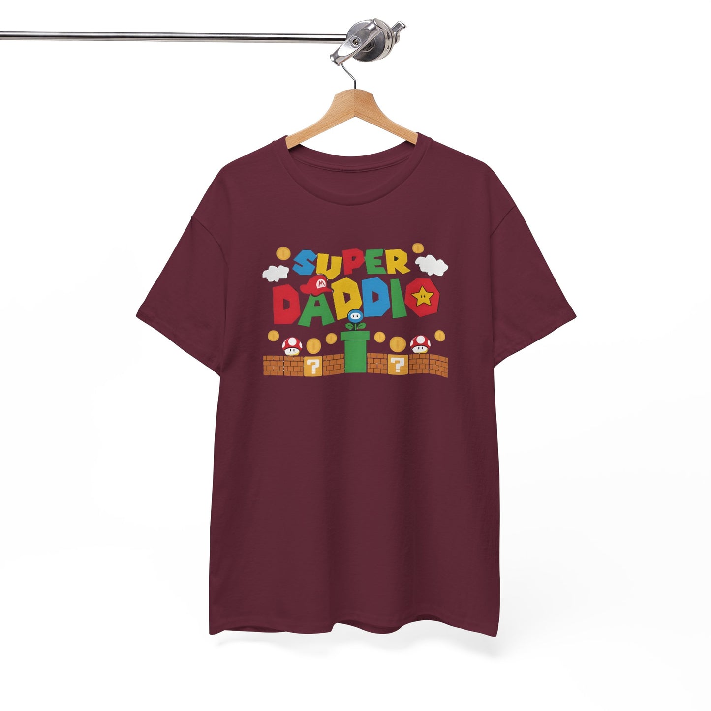 Super Daddio T-Shirt – Funny Retro Gaming Dad Shirt, Father’s Day Gift Tee