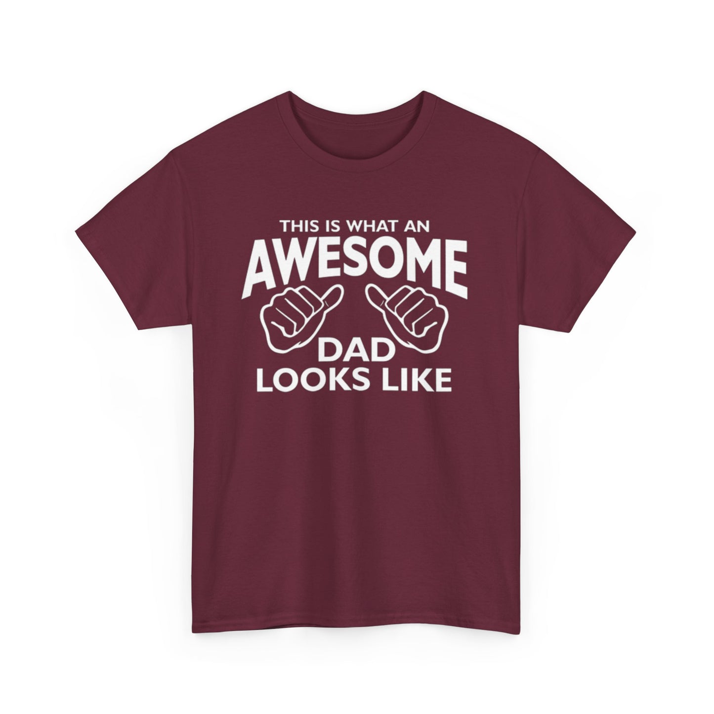 "Awesome Dad” – Father’s Day Gift, Unisex Heavy Cotton Tee