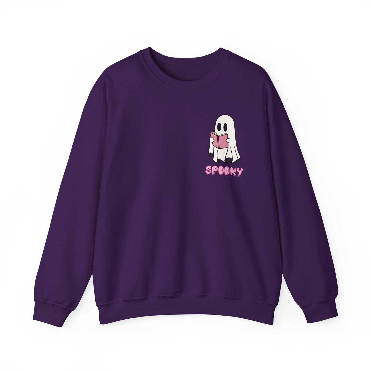 Spooky Bookworm Ghost Sweatshirt – Cozy Halloween Reads