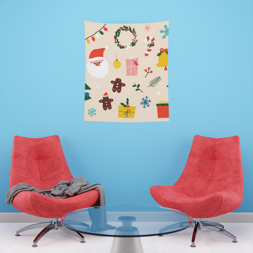 Christmas Printed Wall Tapestry