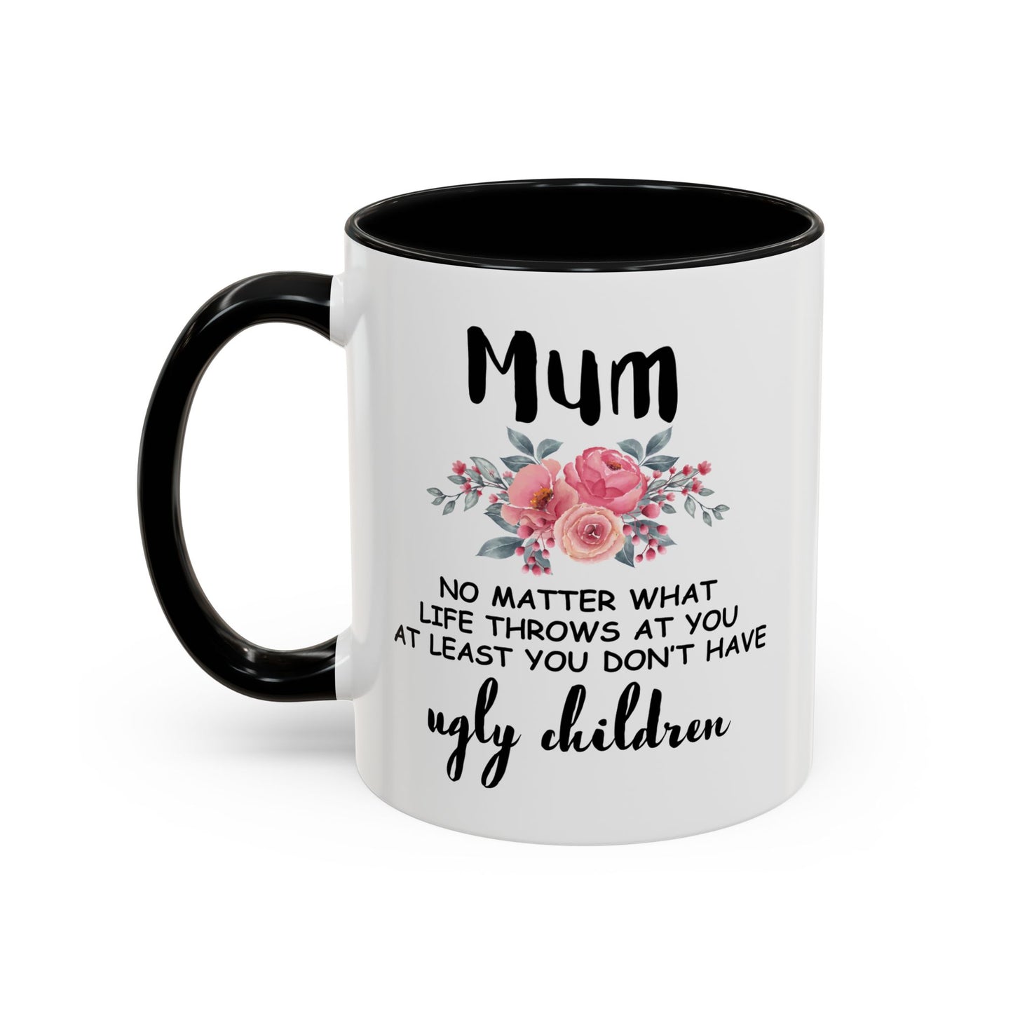 Mum Floral Ceramic Coffee Mug – Funny Maternal Pride Gift, 11oz