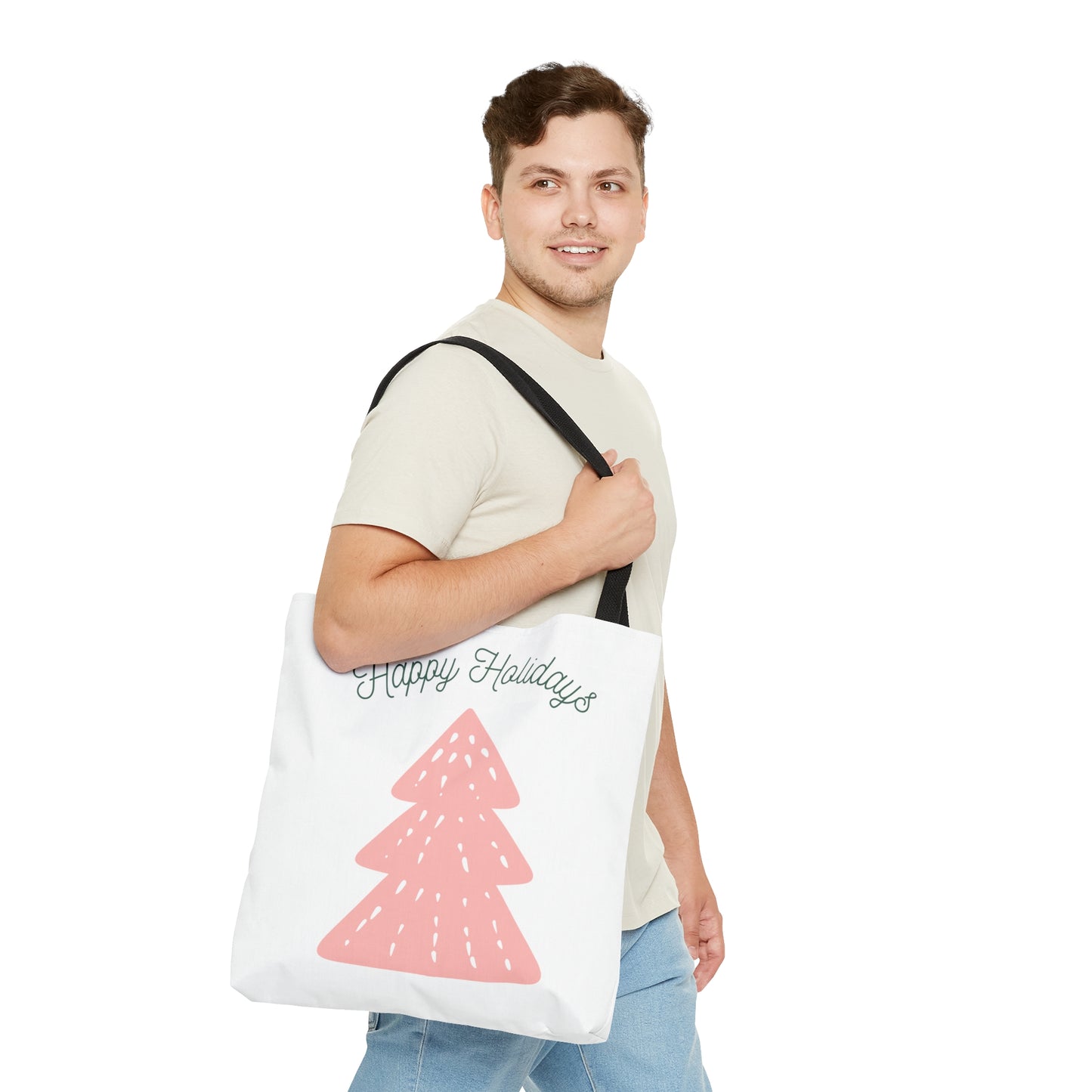 Hapopy Holidays Printed Festival Tote Bags