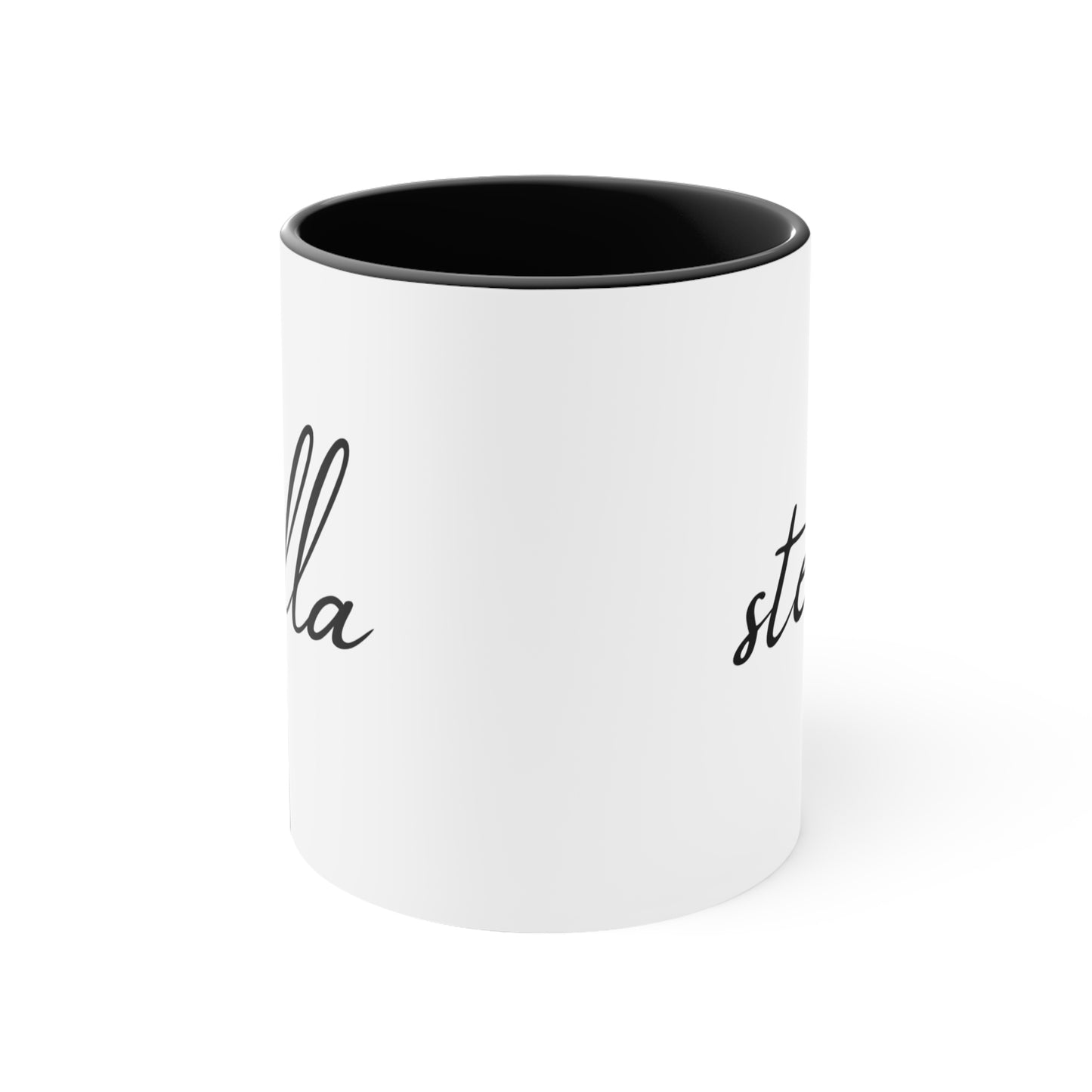Stella Printed Custom Name Accent Coffee Mug, 11oz, Gift for Her