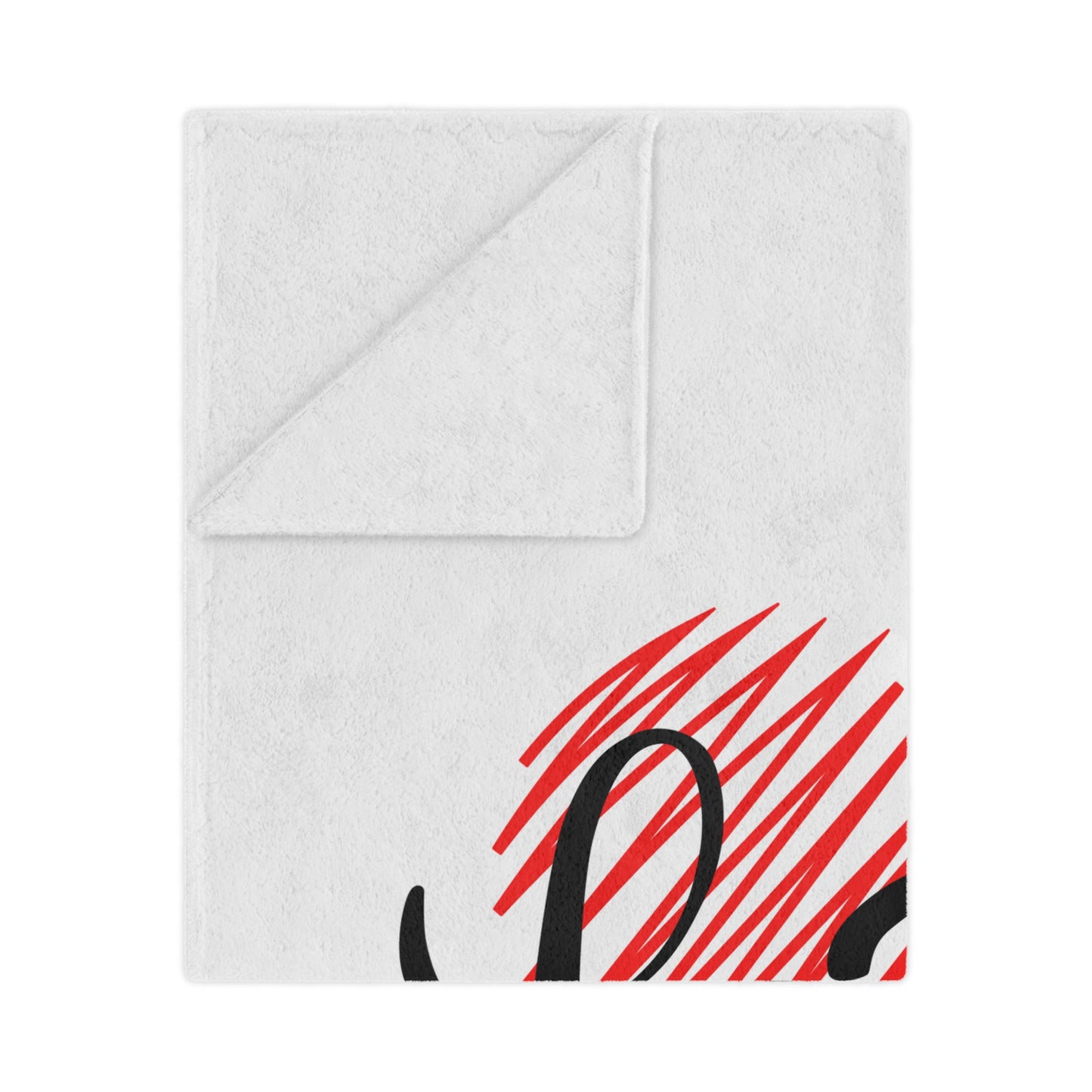 Love inside Heart Printed Velveteen Minky Blanket