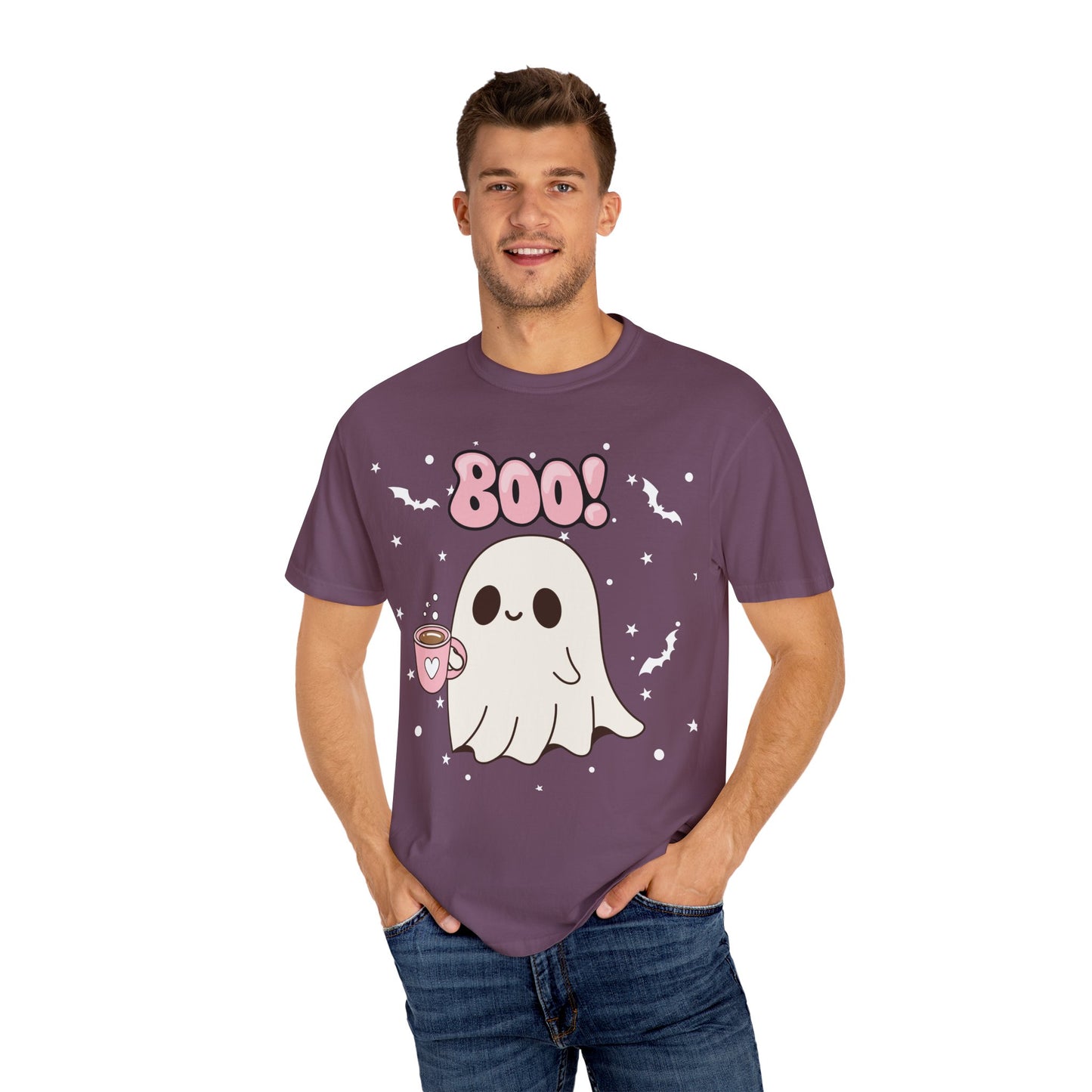 BOO Ghost Tee - Unisex Garment-Dyed T-shirt
