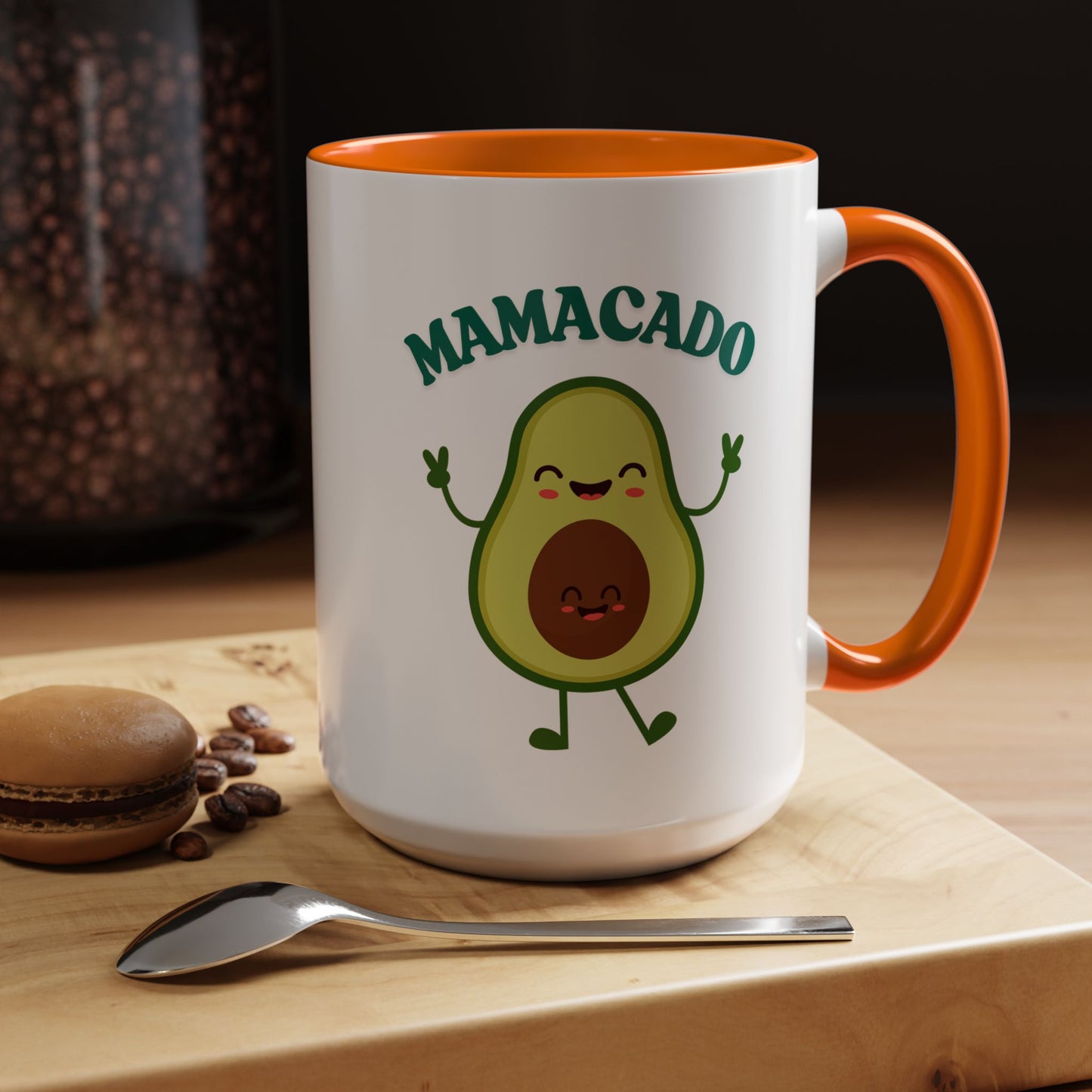 Mamacado Funny Avocado Mug – Cute New Mom Gift, Baby Announcement, Mother's Day Present, New Mama Reveal Cup