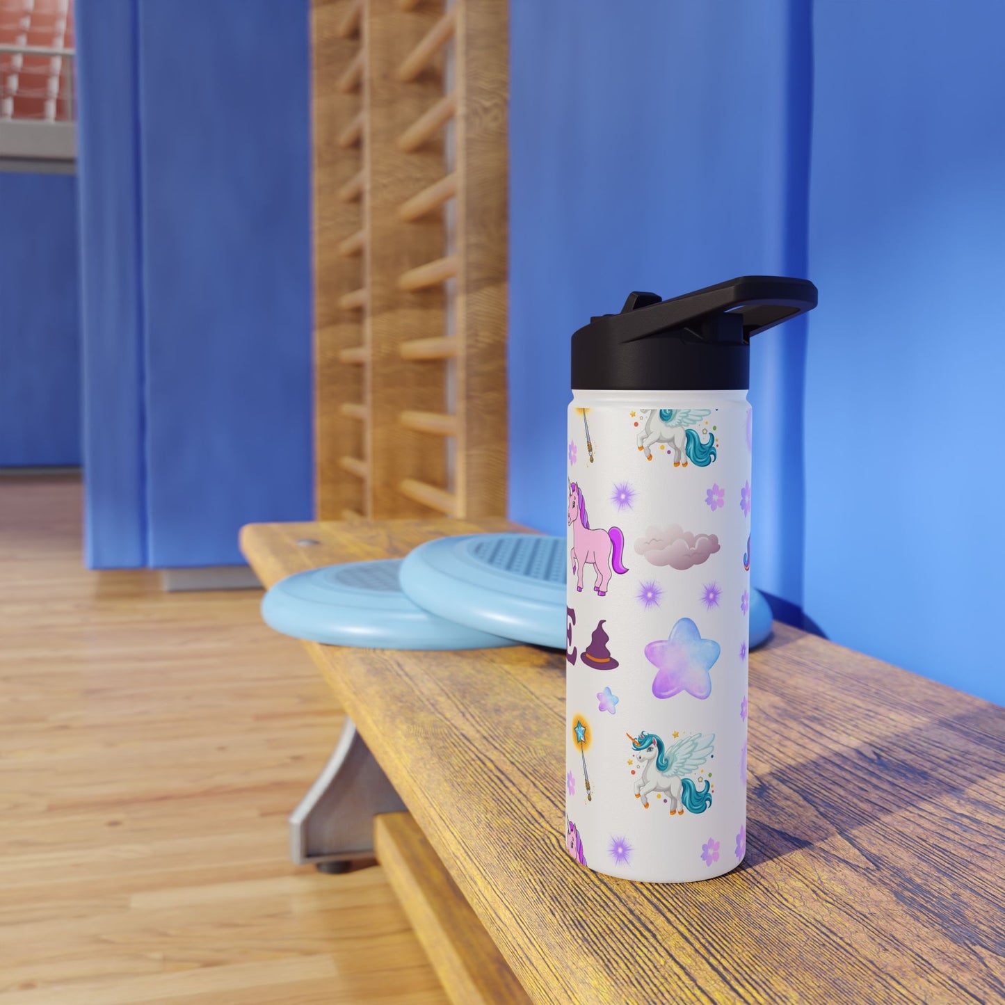 Personalized Glitter Unicorn Water Bottle – Stainless Steel Tumbler for Kids, Birthdays & School
