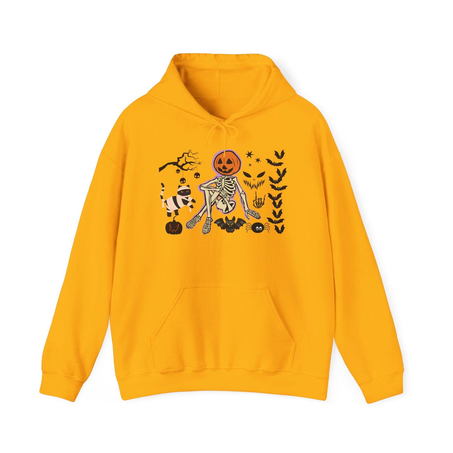 Pumpkin Skeleton Halloween Hoodie – Cute & Creepy Fall Sweatshirt