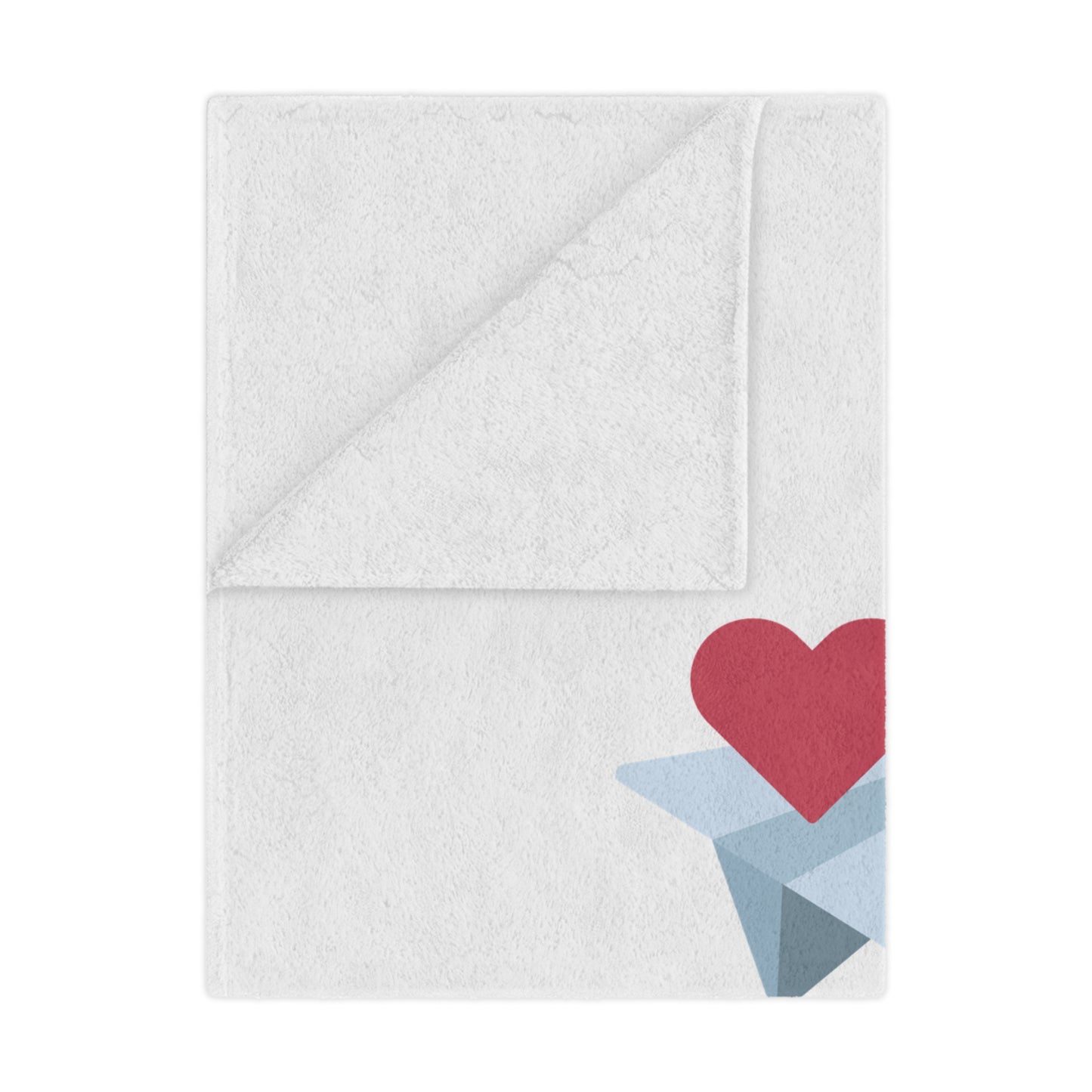 Love with Flying Hearts Printed Minky Blanket for Valentine