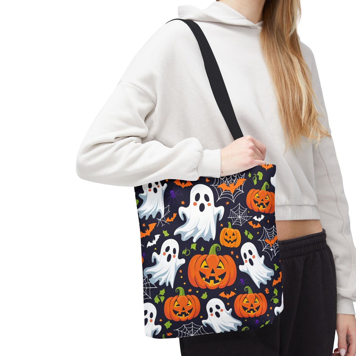 Halloween Tote Bag, Fun & Functional Ghost Design for Spooky Season Style