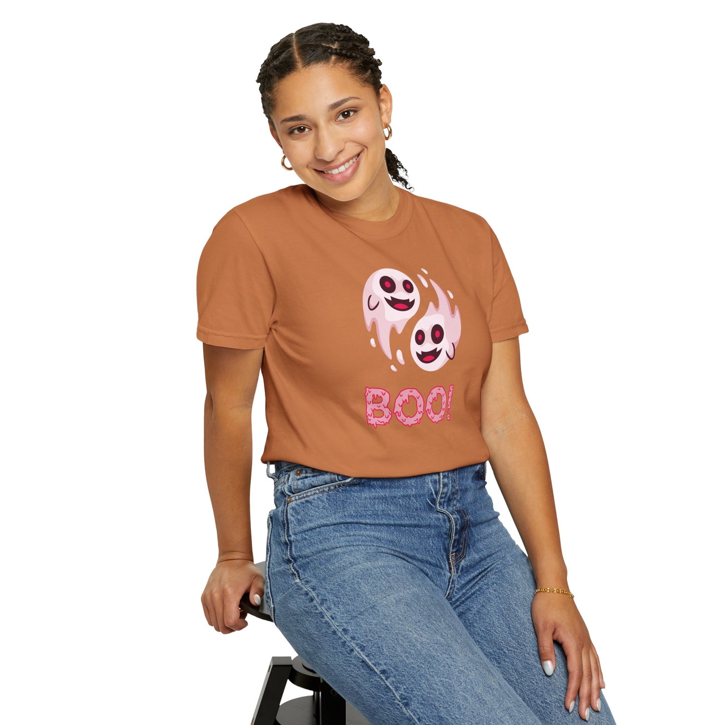 BOO! Double Ghost Tee – Pink Eyed Fright Delight tshirt