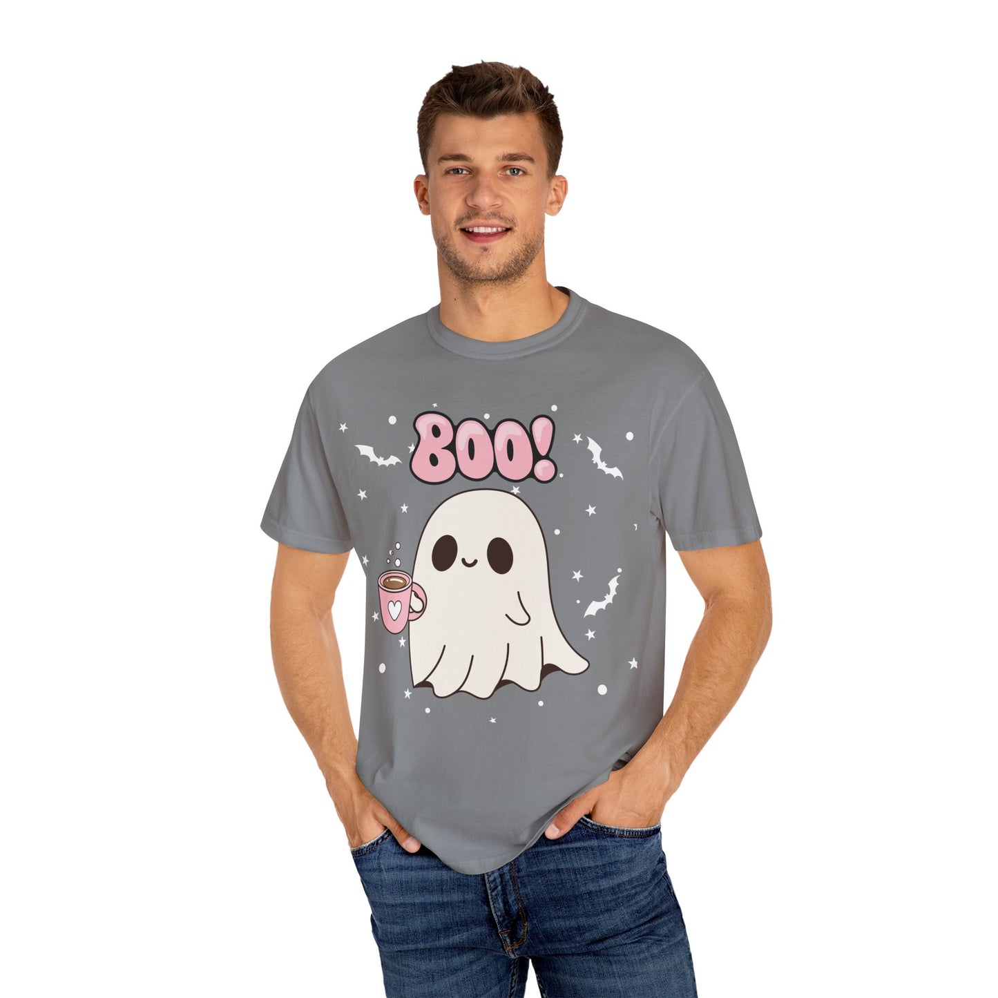 BOO Ghost Tee - Unisex Garment-Dyed T-shirt