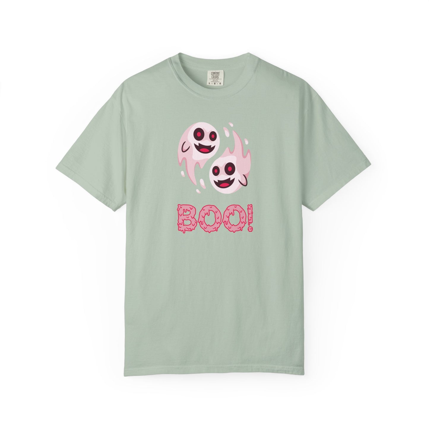 BOO! Double Ghost Tee – Pink Eyed Fright Delight tshirt