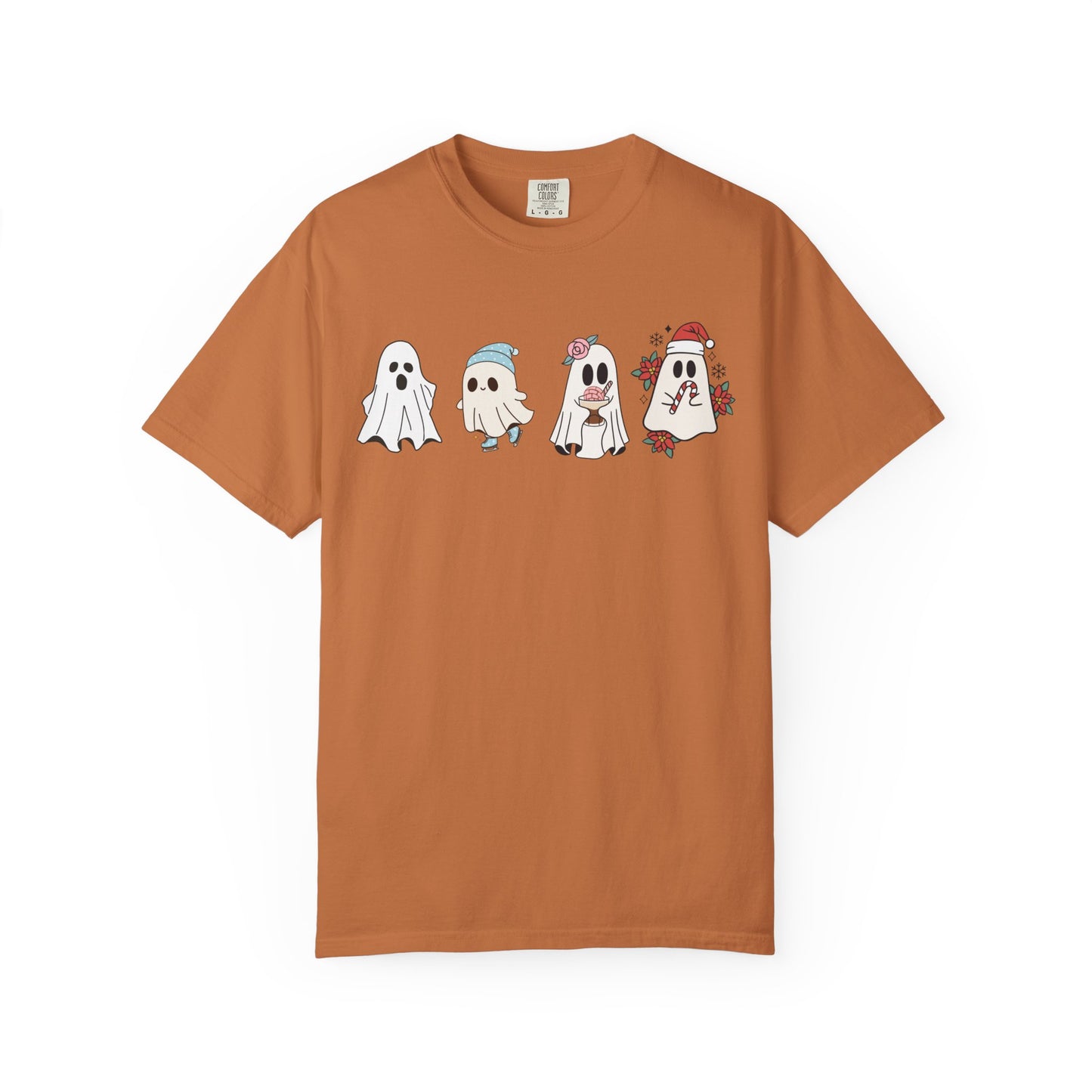 Halloween Ghost Comfort Colors Shirt, Spooky Season Tee, Halloween Cute Women Outfit, Halloween Gift, Halloween Ghost Tshirt