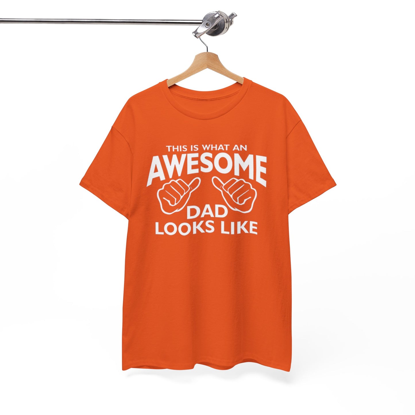 "Awesome Dad” – Father’s Day Gift, Unisex Heavy Cotton Tee
